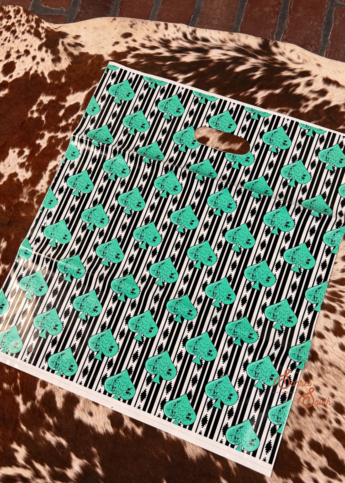 16" x 18" Aztec Spade Shopping Bags