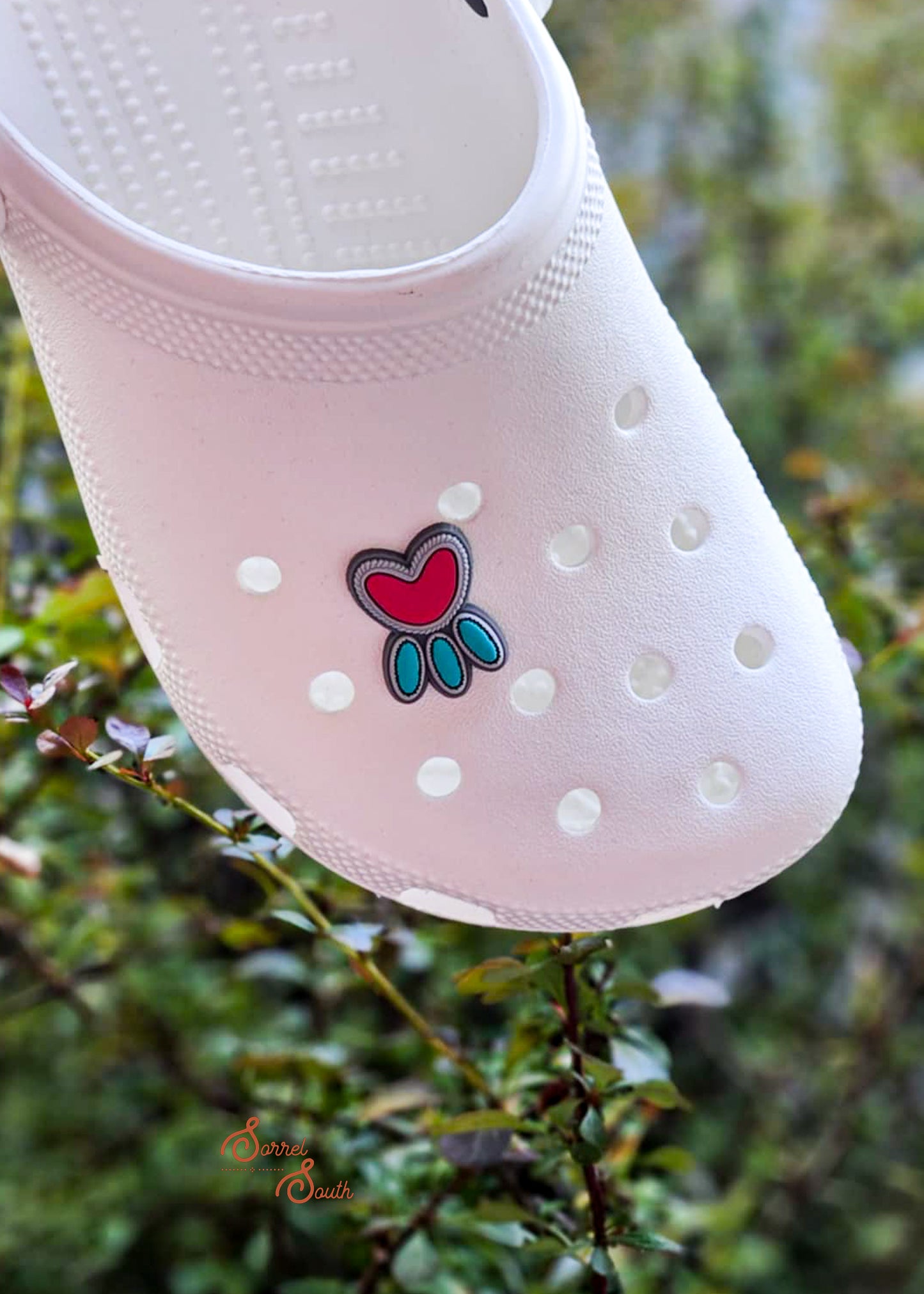 Two Tone Heart Shoe Charm shoe charm Sorrel South