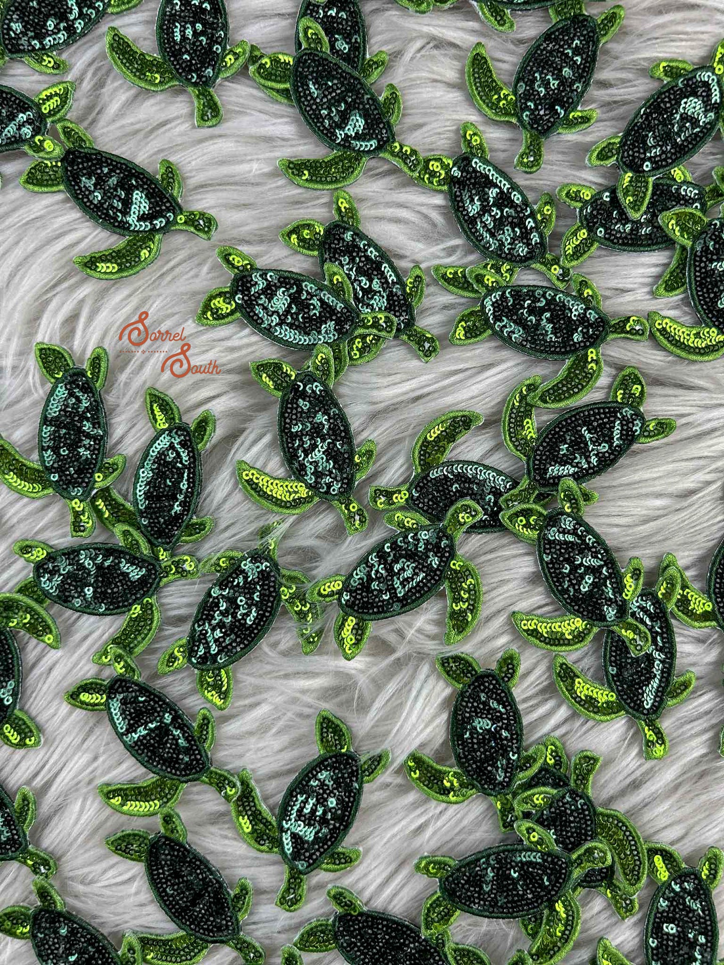Sequin Sea Turtle Patch adhesive patch Sorrel South