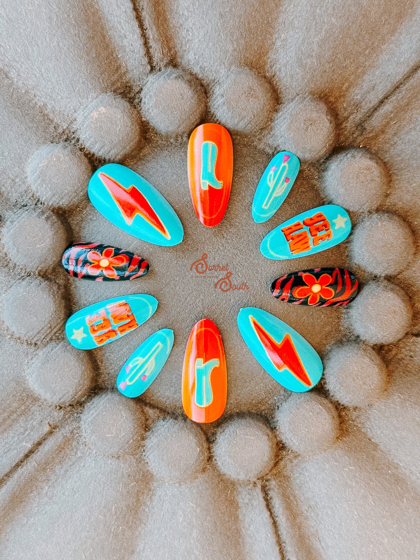 Southwest Glo Glue/Press On Nails (5 Sets) press on nails Sorrel South