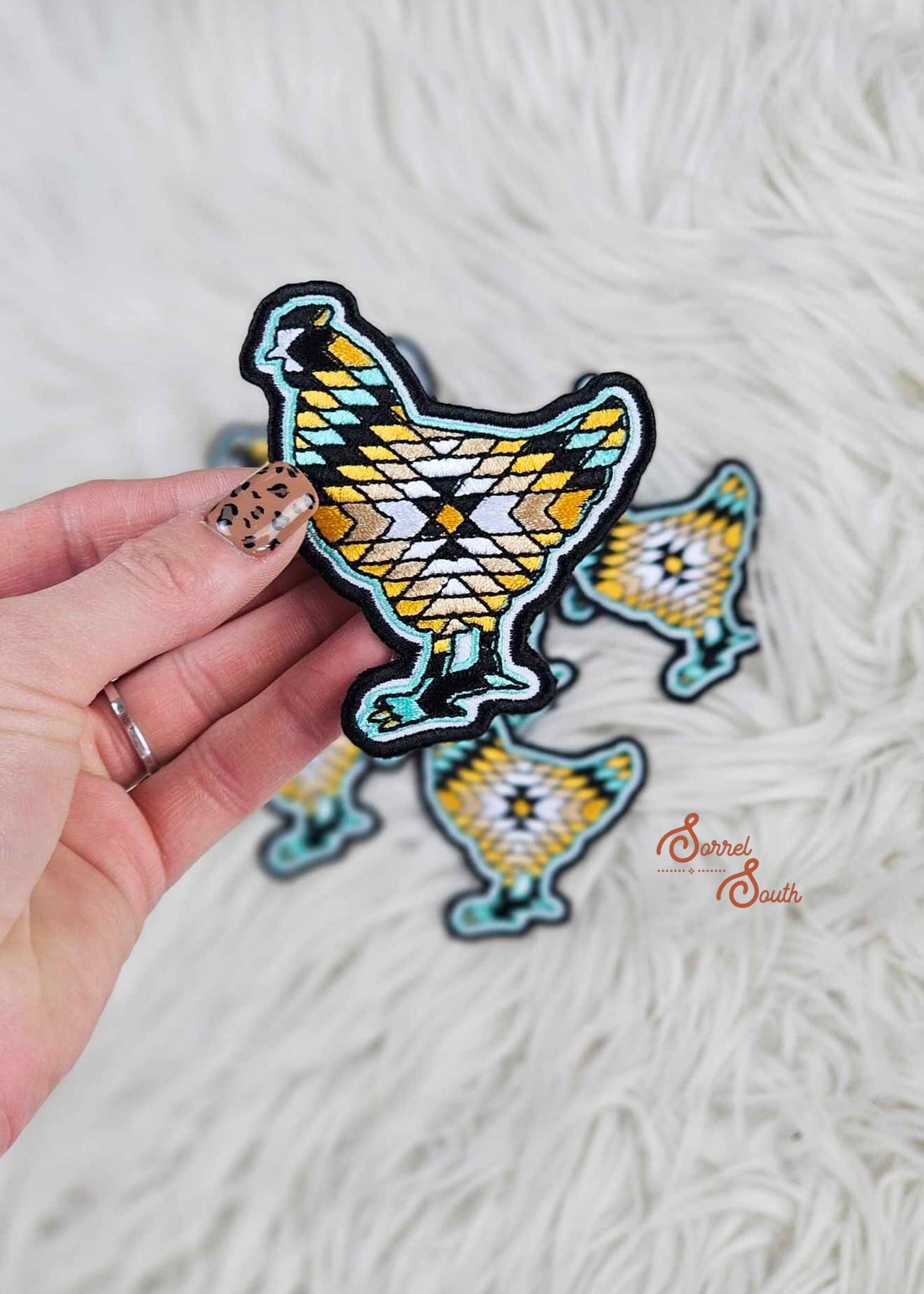 Aztec Chicken Patch adhesive patch Sorrel South