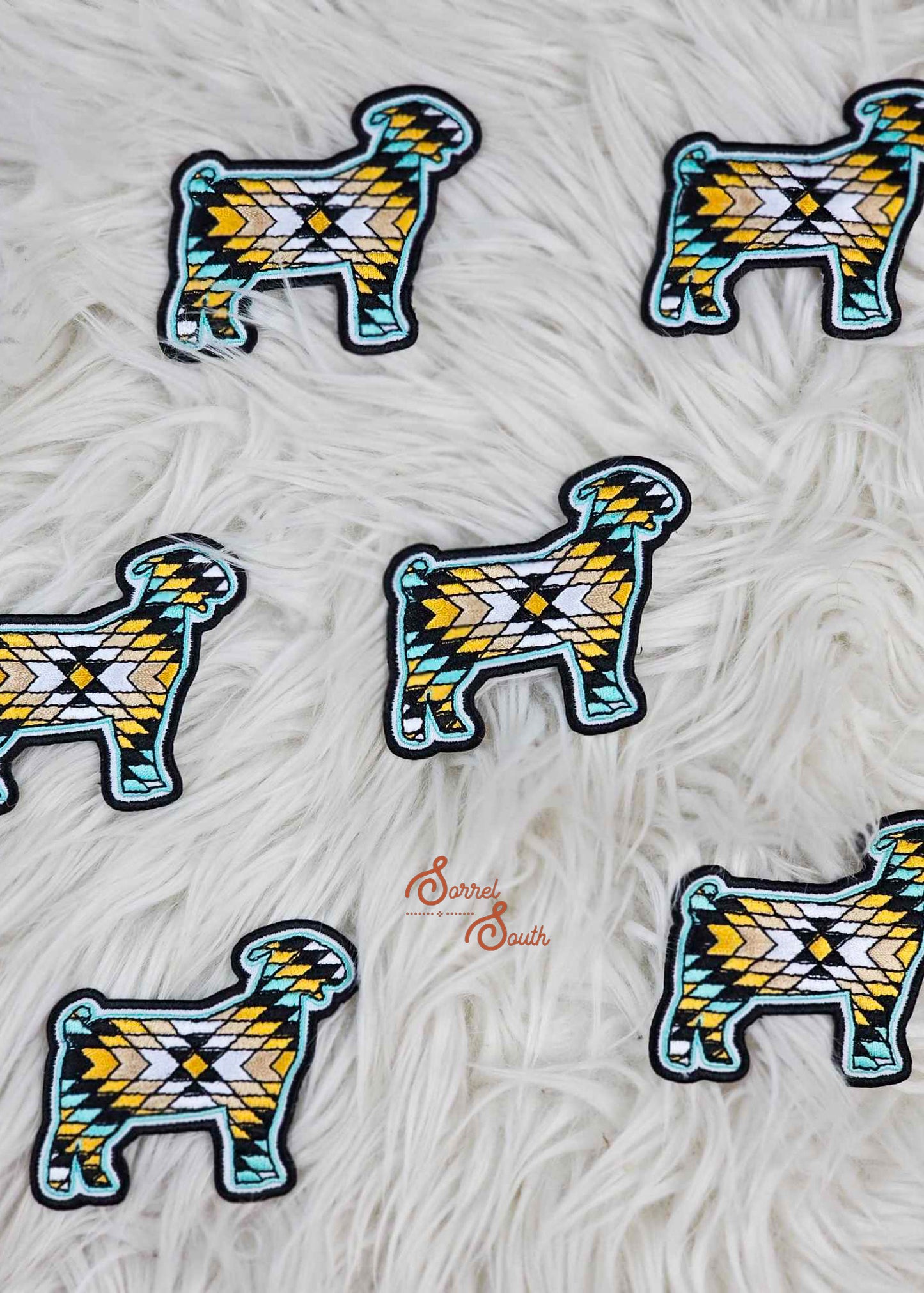 Aztec Goat Patch adhesive patch Sorrel South