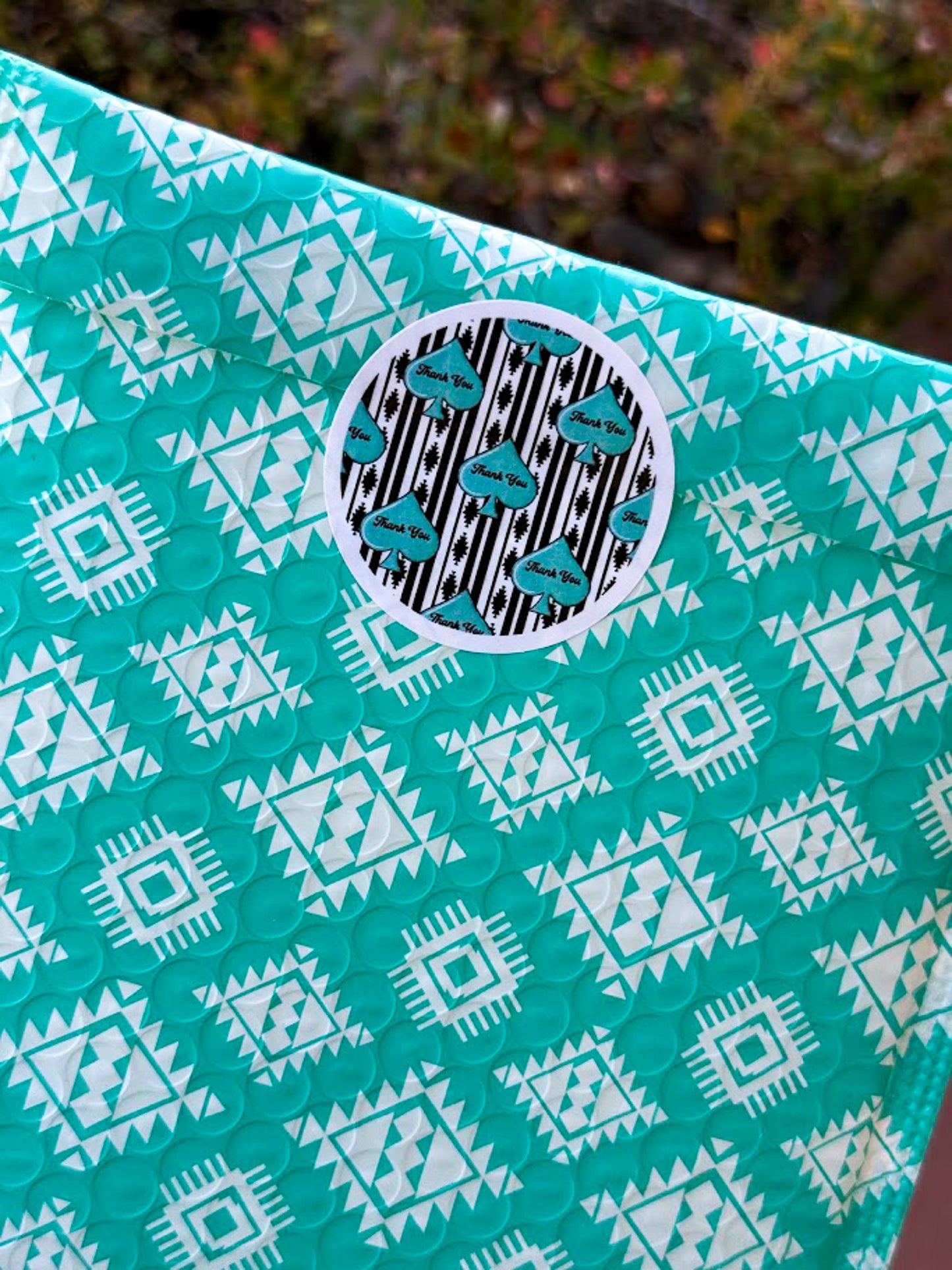 Aztec Spade 2" Sealing Sticker