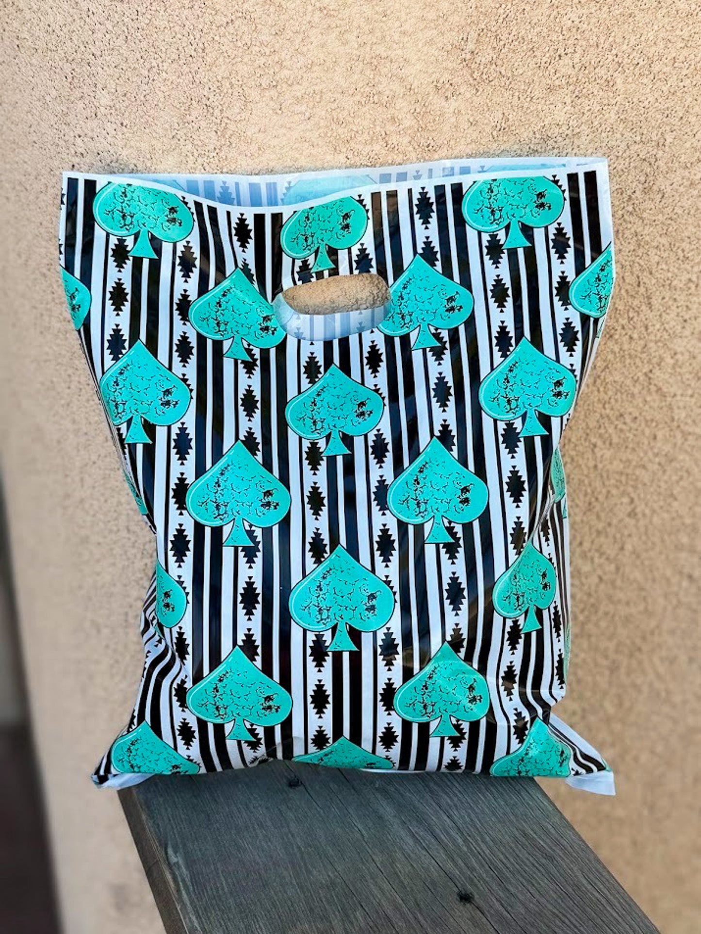 10" x 13" Aztec Spade Shopping Bags Shopping Bags Sorrel South