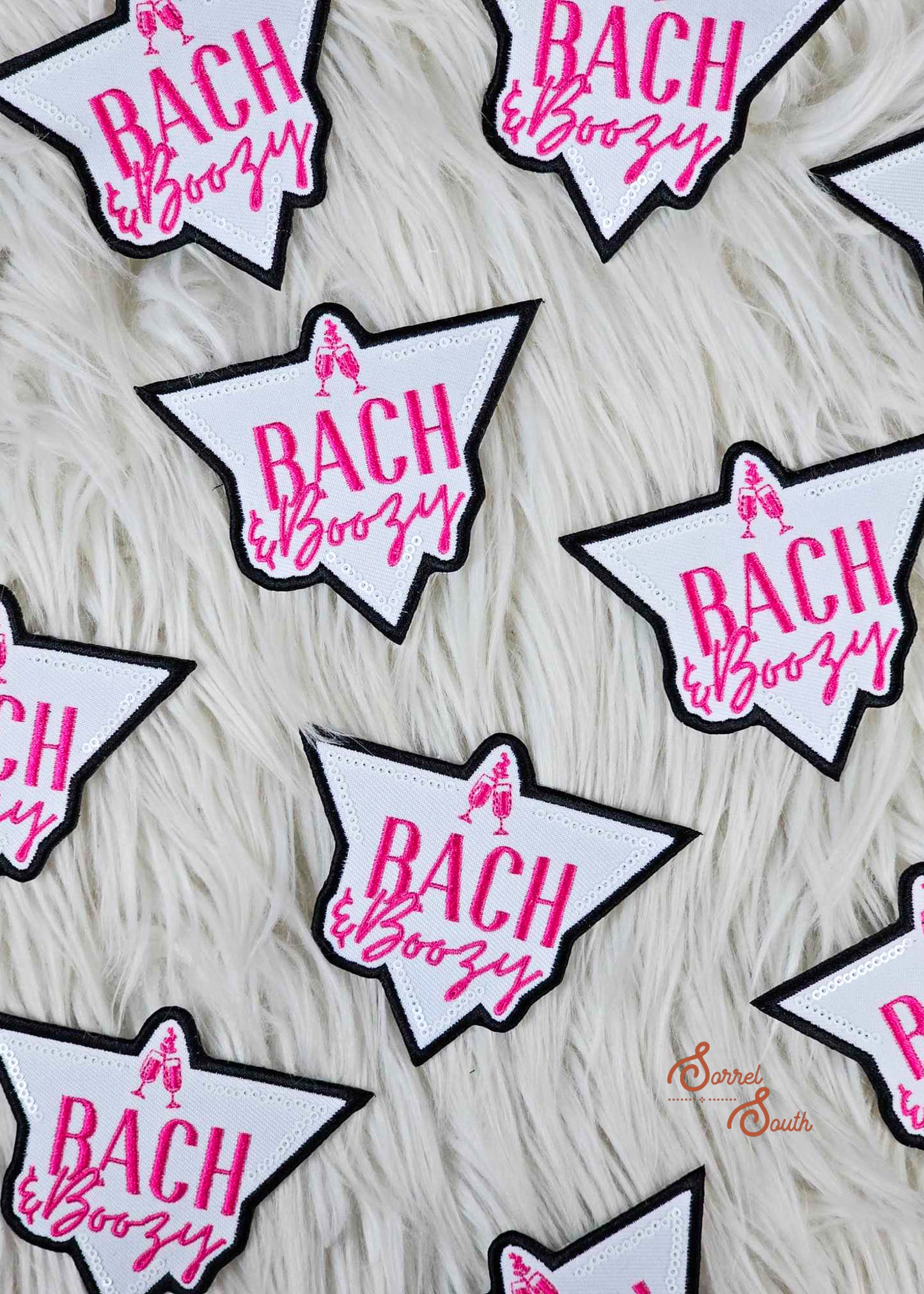 Bach & Boozy Sequin Patch, wholesale bridal patch
