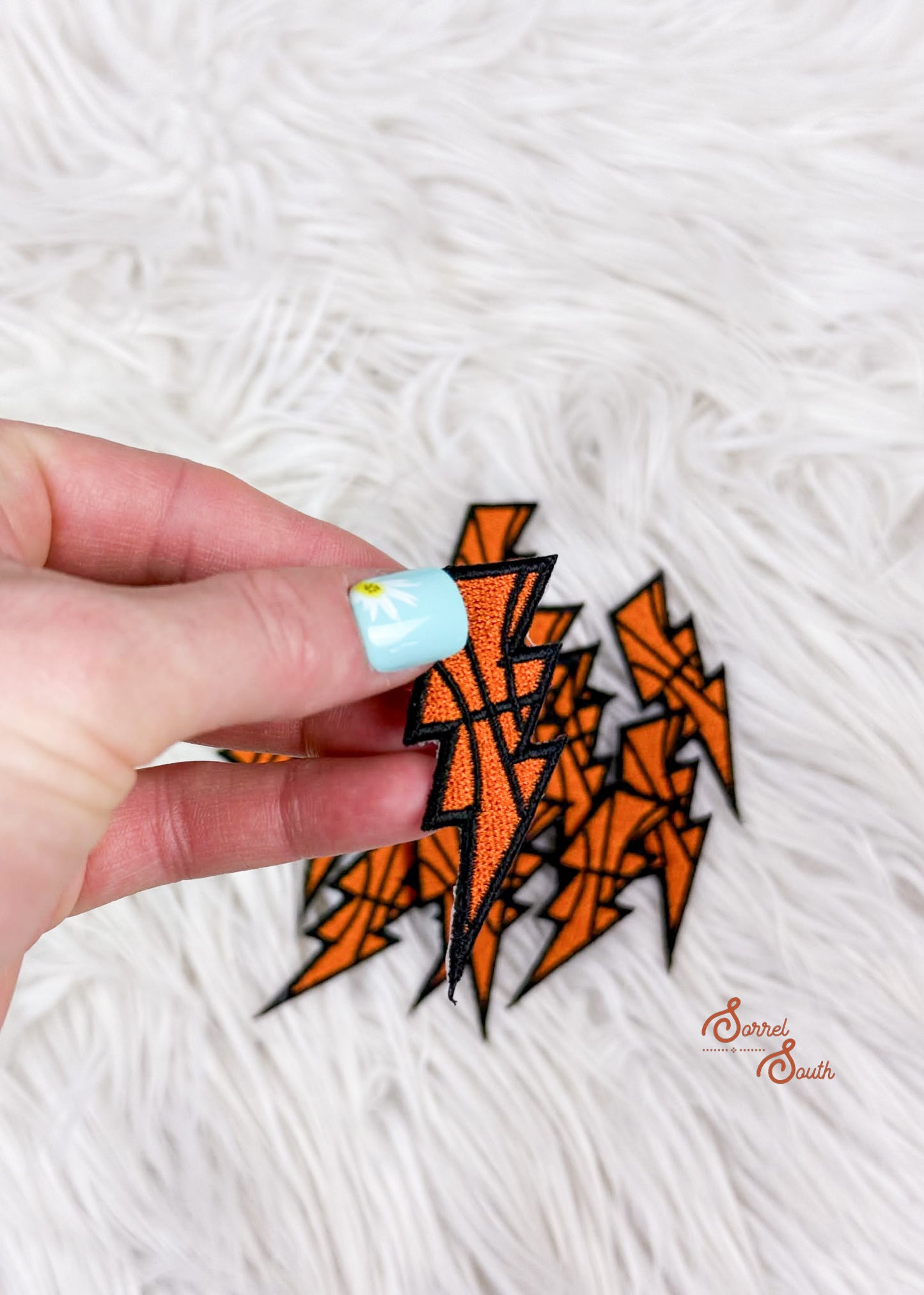 Basketball Lightning Bolt Patch adhesive patch Sorrel South