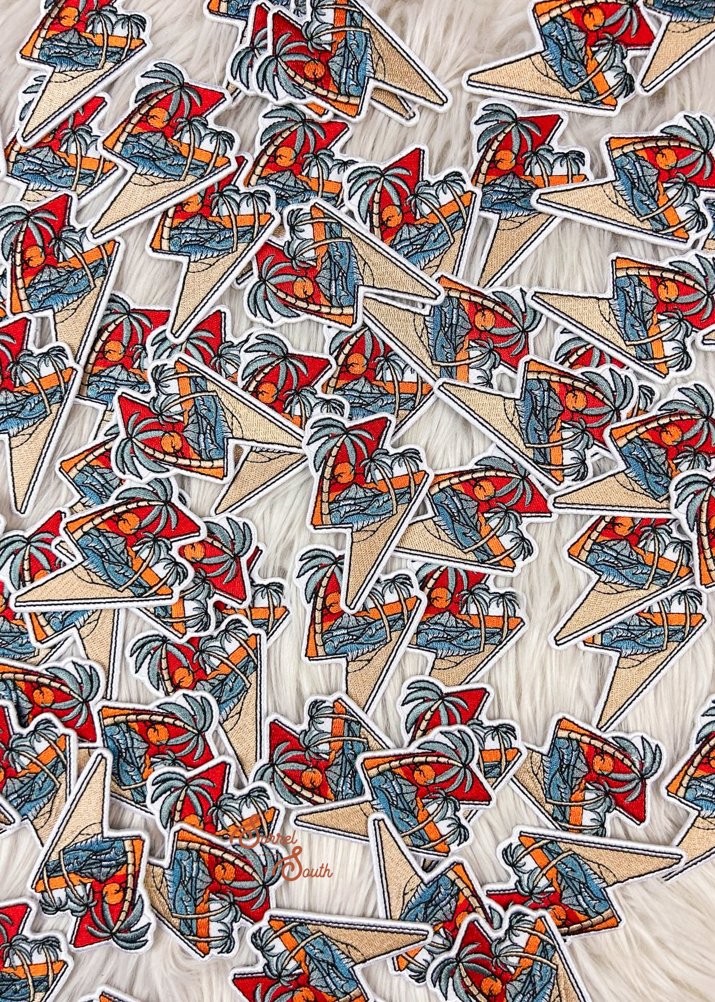 Beach Lightning Bolt Patch adhesive patch Sorrel South