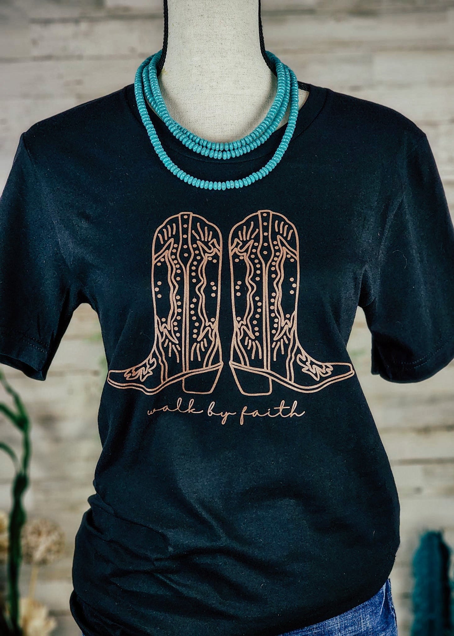 Rose Gold Walk By Faith Screenprint Transfer screenprint transfer Sorrel South