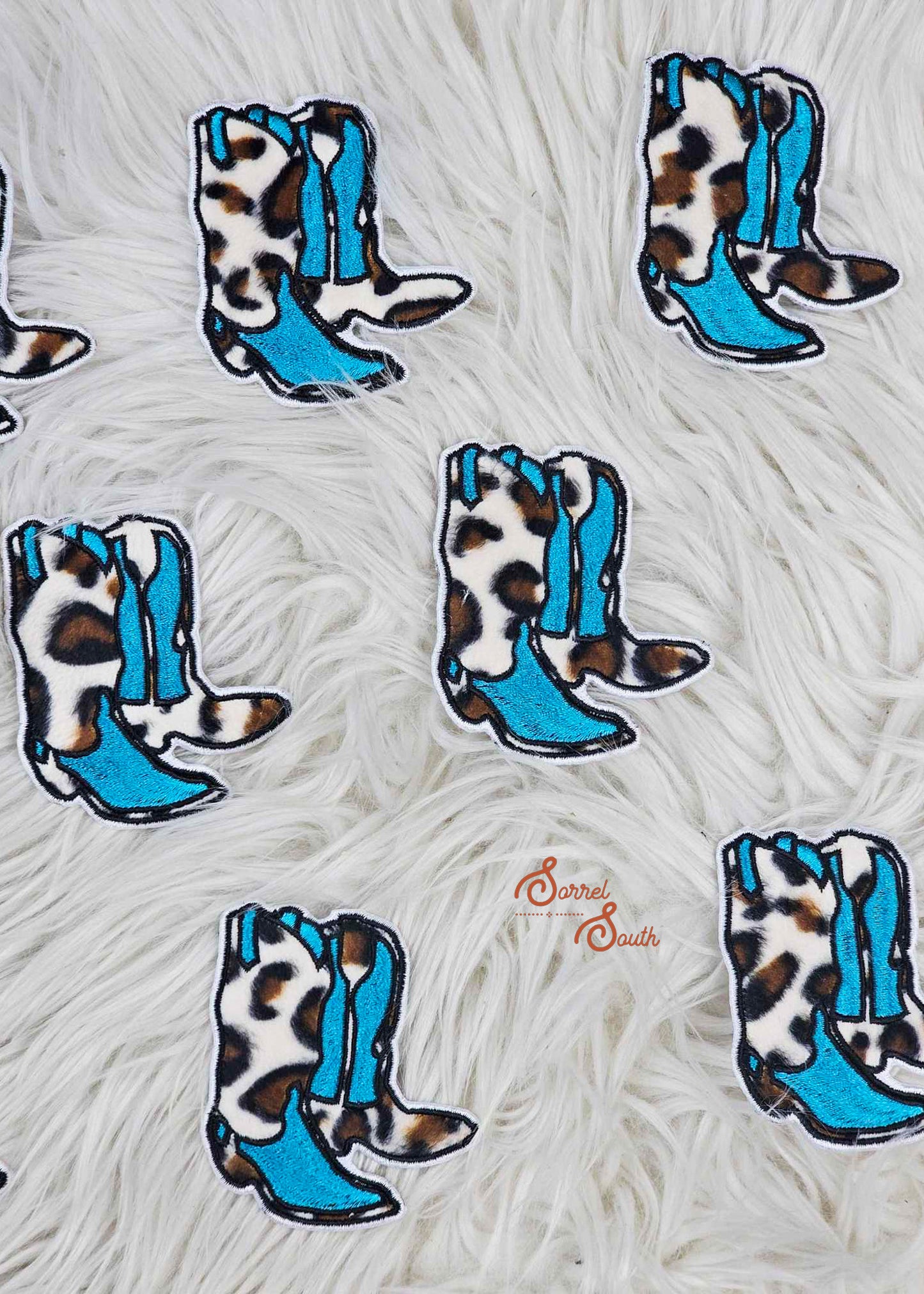 Blue & Leopard Boots Patch adhesive patch Sorrel South