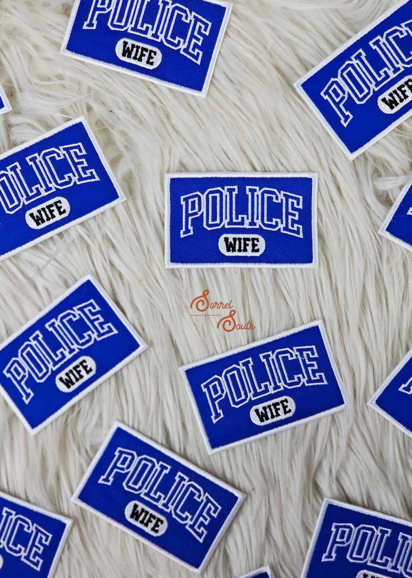 Blue Police Wife Patch adhesive patch Sorrel South