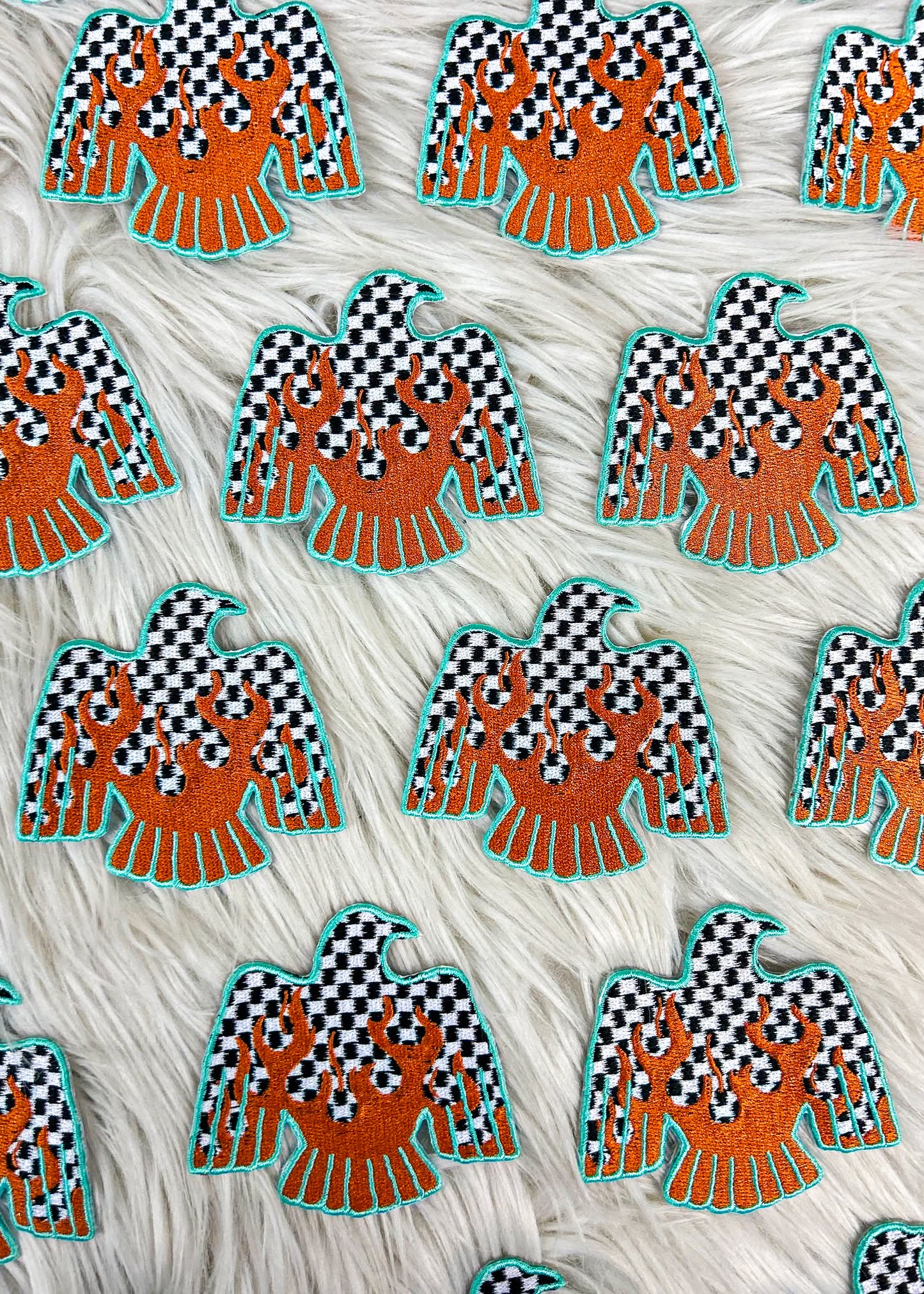 Checkered Thunderbird Flame Patch