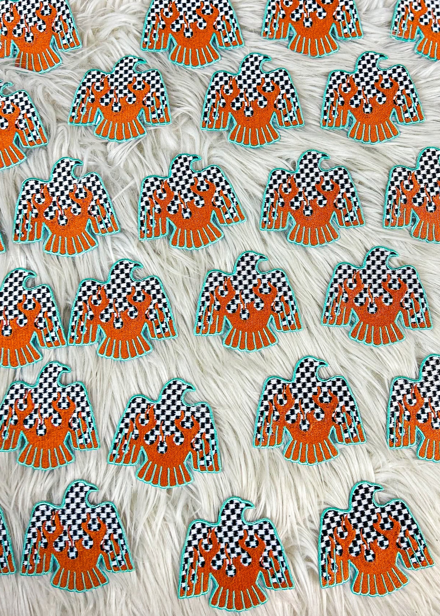 Checkered Thunderbird Flame Patch
