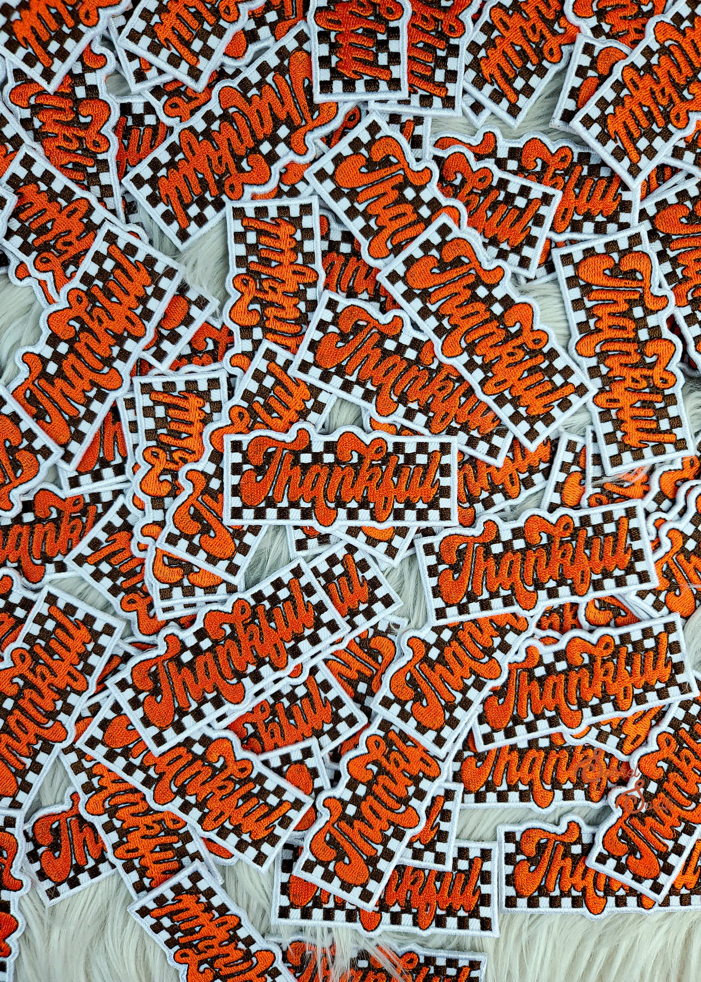 Checkered Thankful Patch adhesive patch Sorrel South
