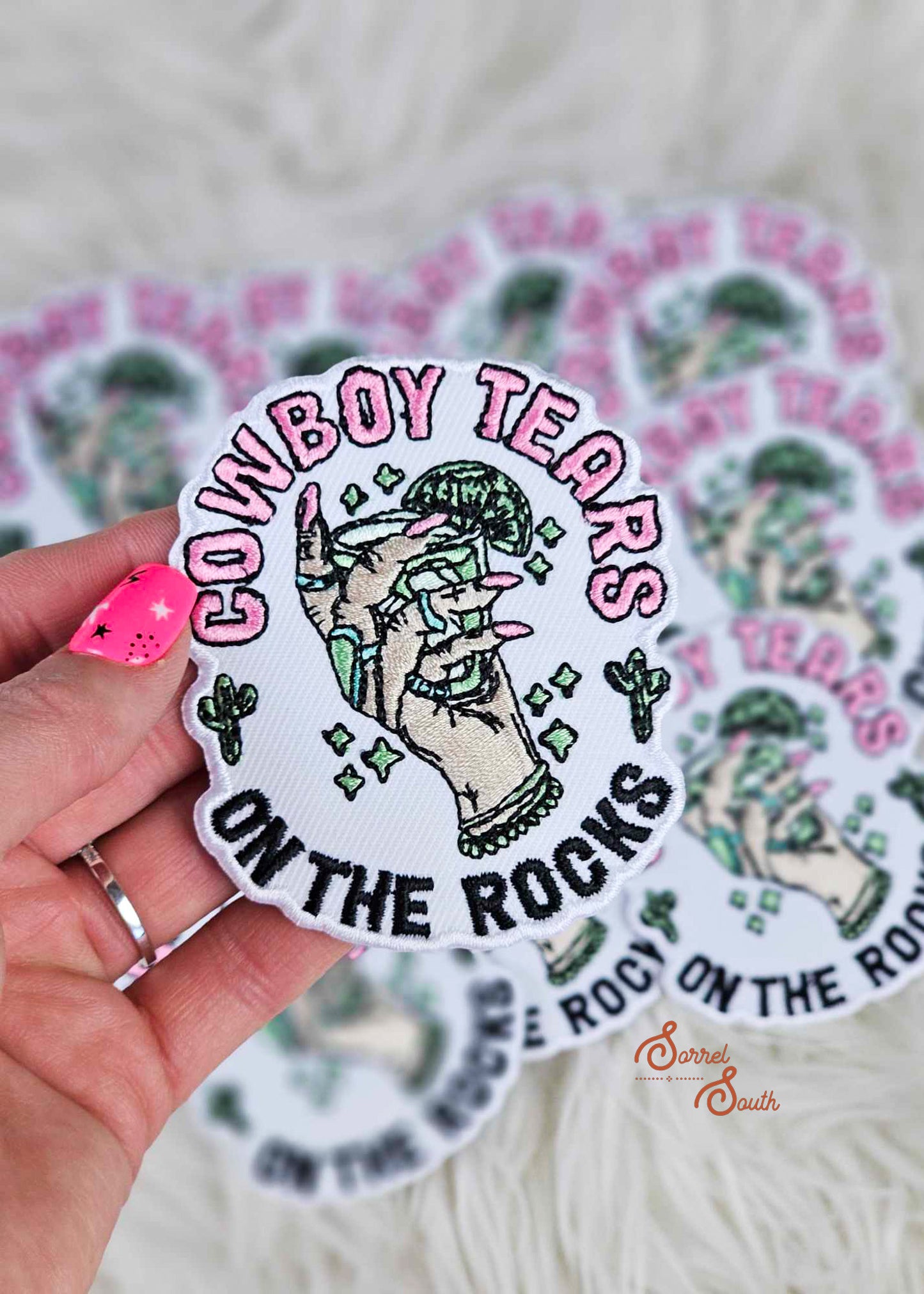 Cowboy Tears On The Rocks Patch adhesive patch Sorrel South