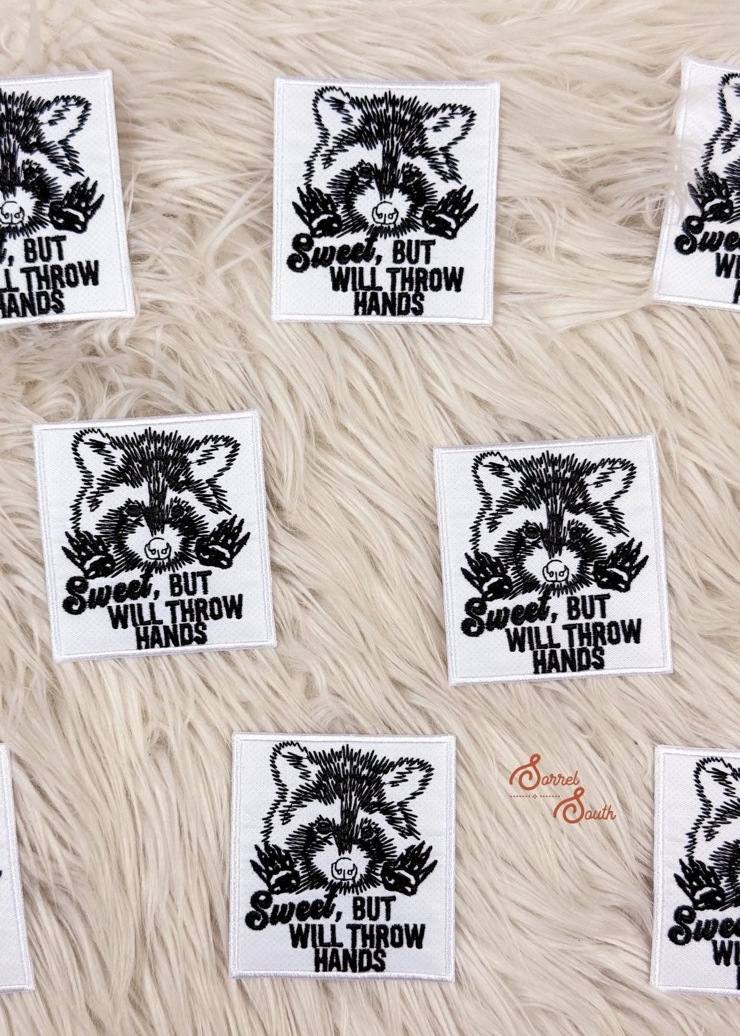 Sweet Will Throw Hands Patch adhesive patch Sorrel South