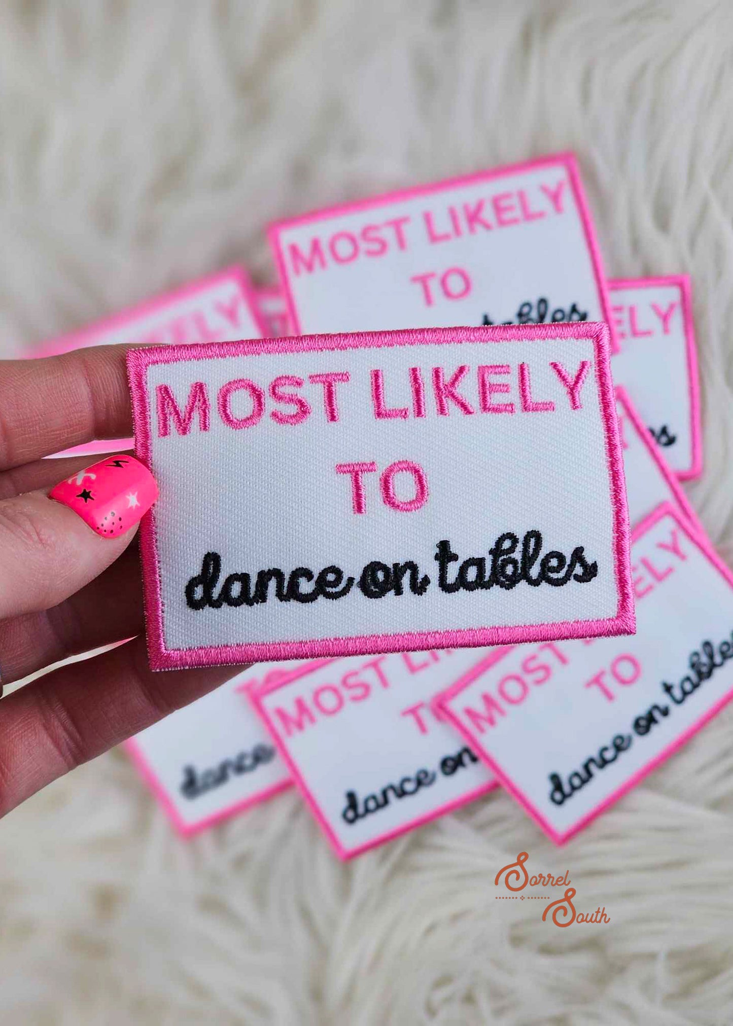 Dance On Tables Bachelorette Collection Patch, iron on patch