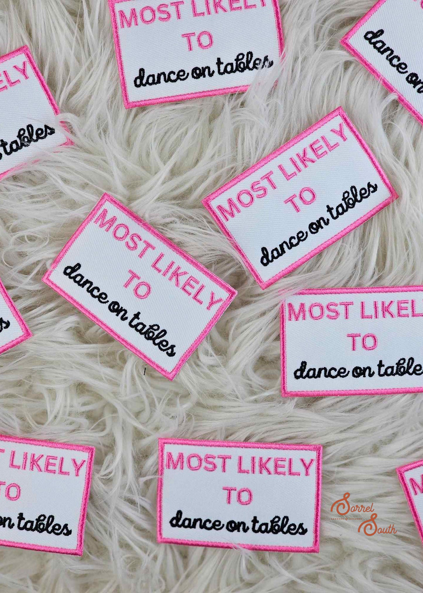 Dance On Tables Bachelorette Collection Patch, iron on patch