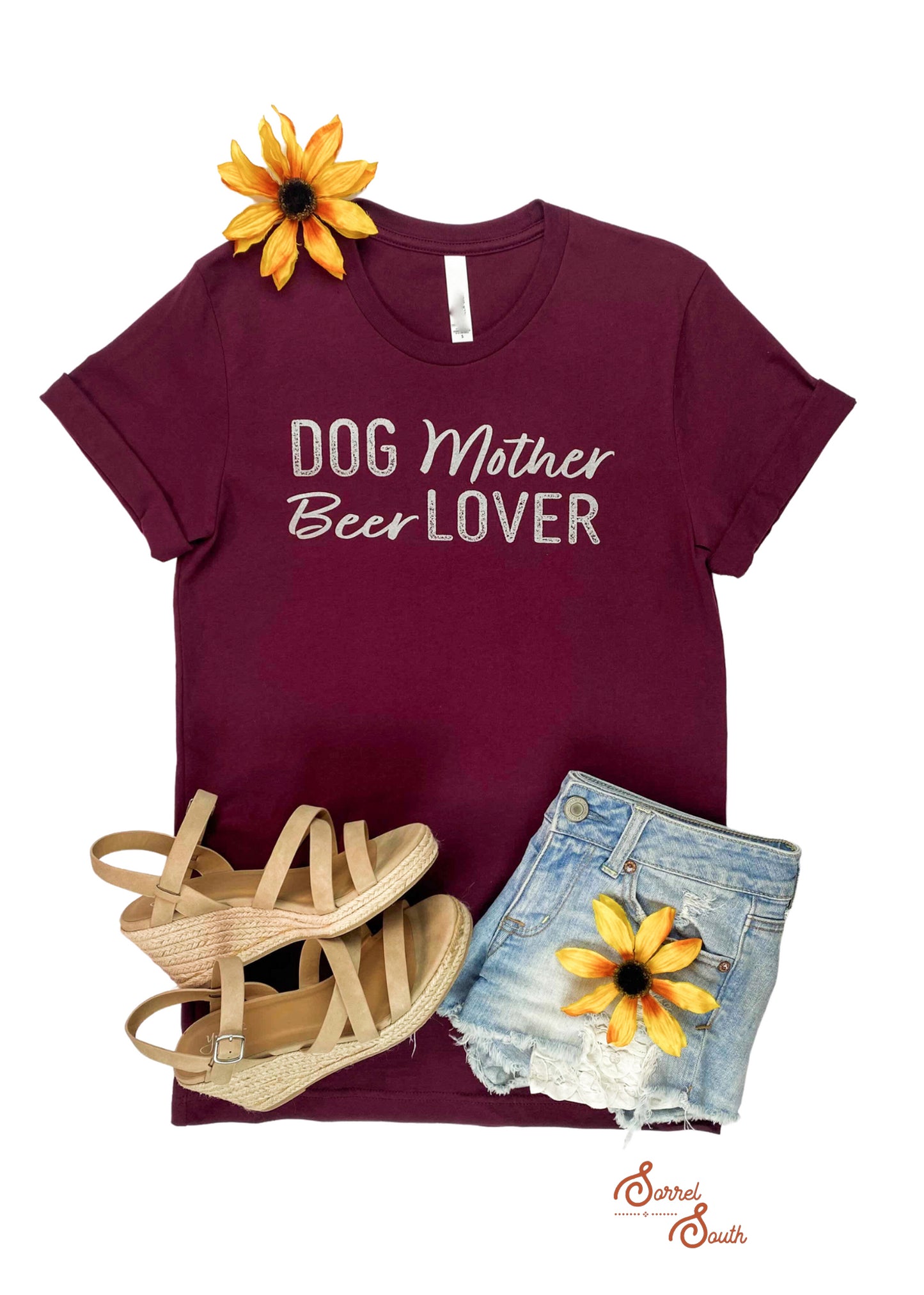 Dog Mother Beer Lover Transfer screenprint transfer Sorrel South