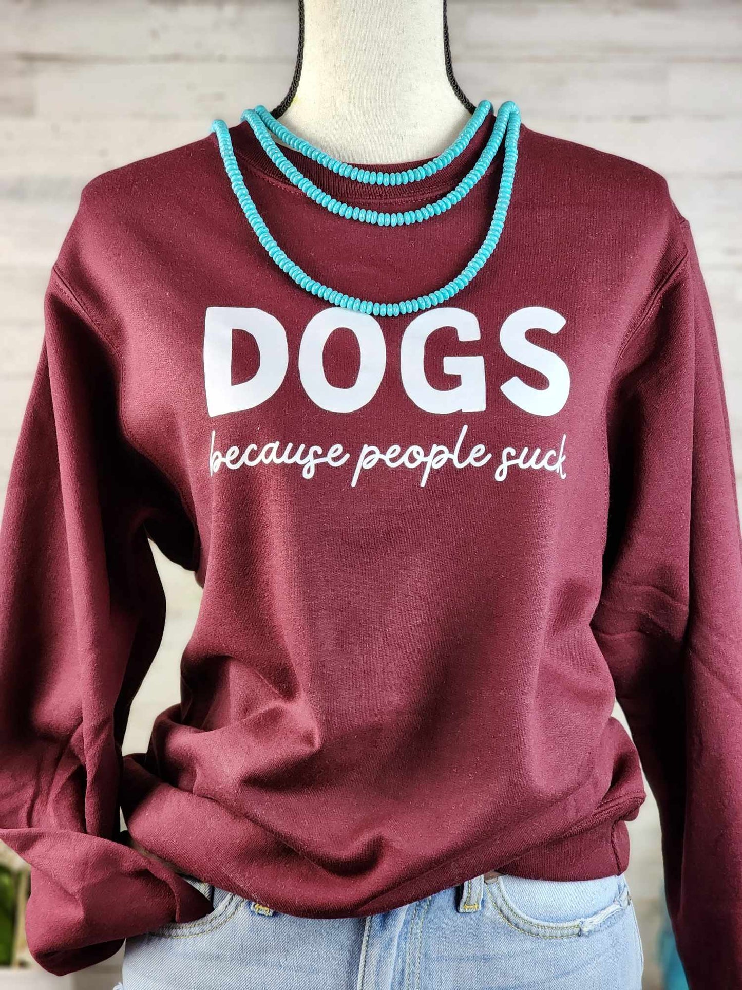 Dogs Because People Suck Transfer screenprint transfer Sorrel South