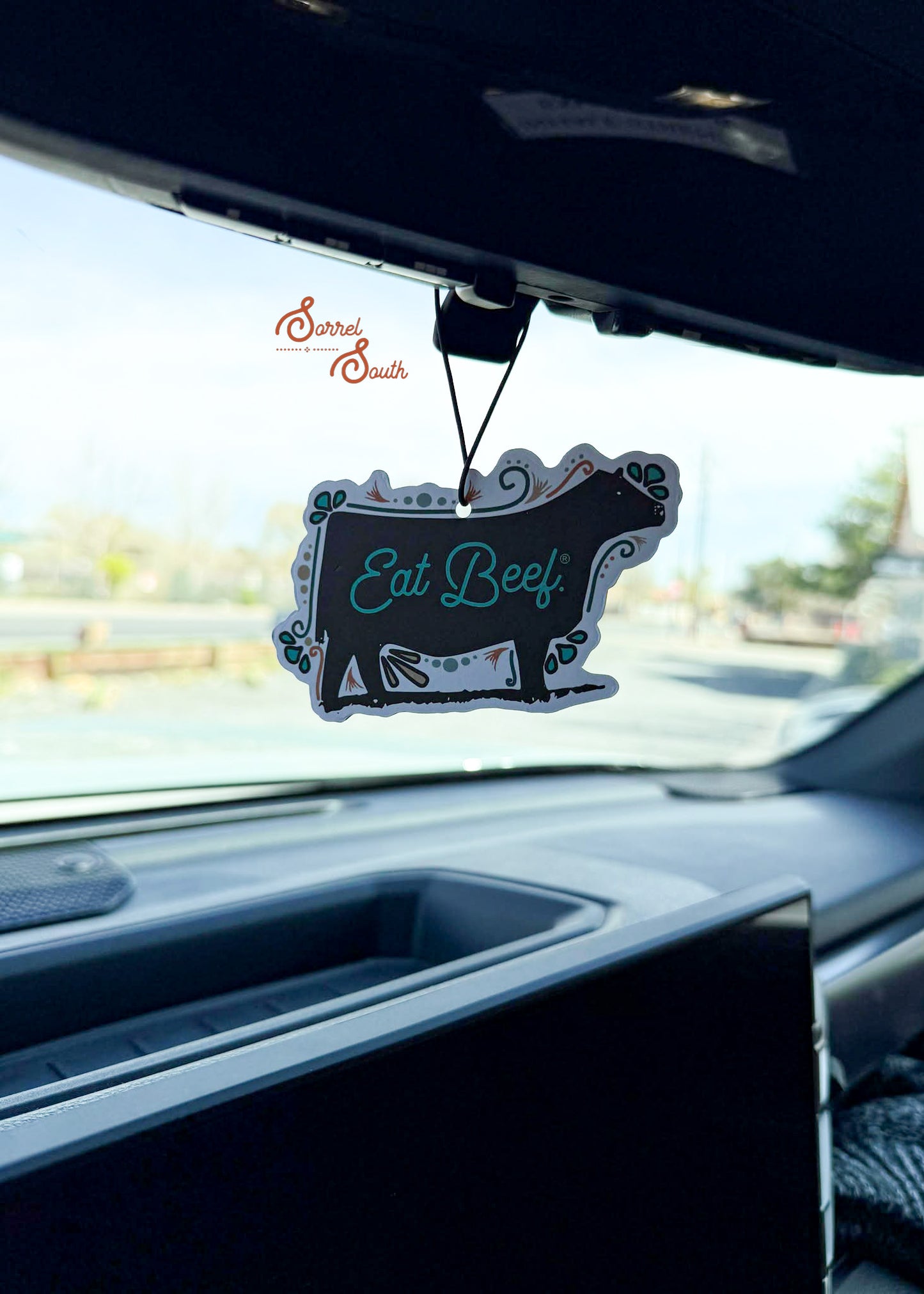 Eat Beef Air Freshener- Pine car air freshener Sorrel South