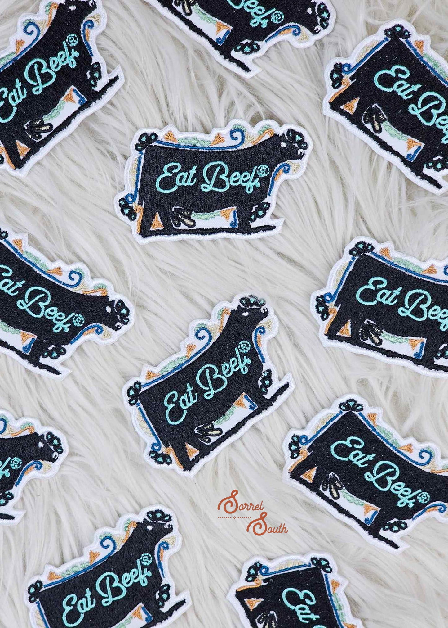 Eat Beef Cow Patch adhesive patch Sorrel South