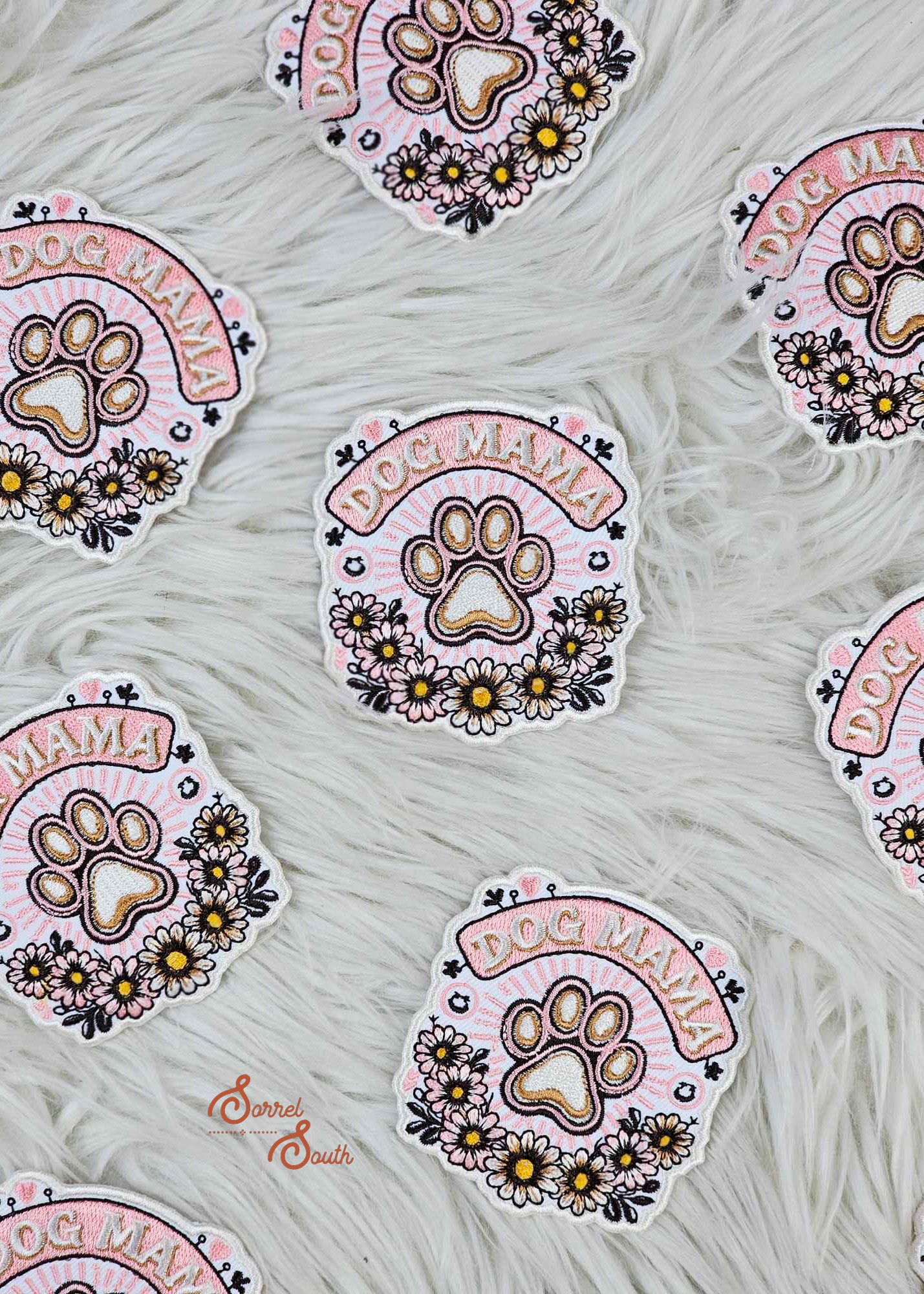 Floral Dog Mama Patch adhesive patch Sorrel South