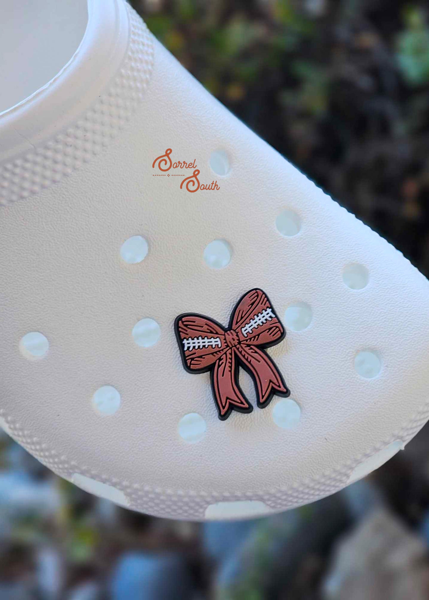 Football Bow Tie Shoe Charm shoe charm Sorrel South