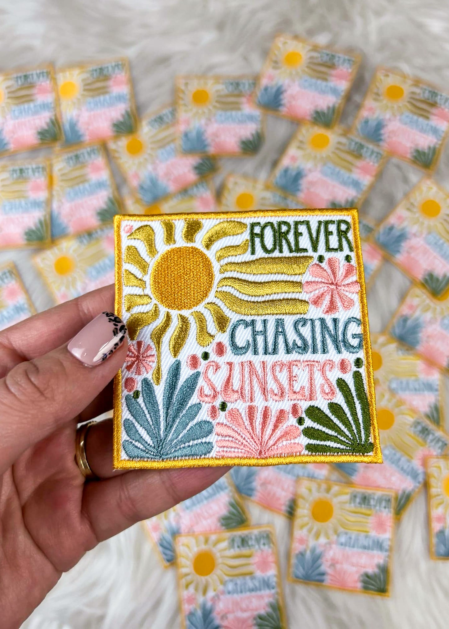 Forever Chasing Sunsets Patch adhesive patch Sorrel South