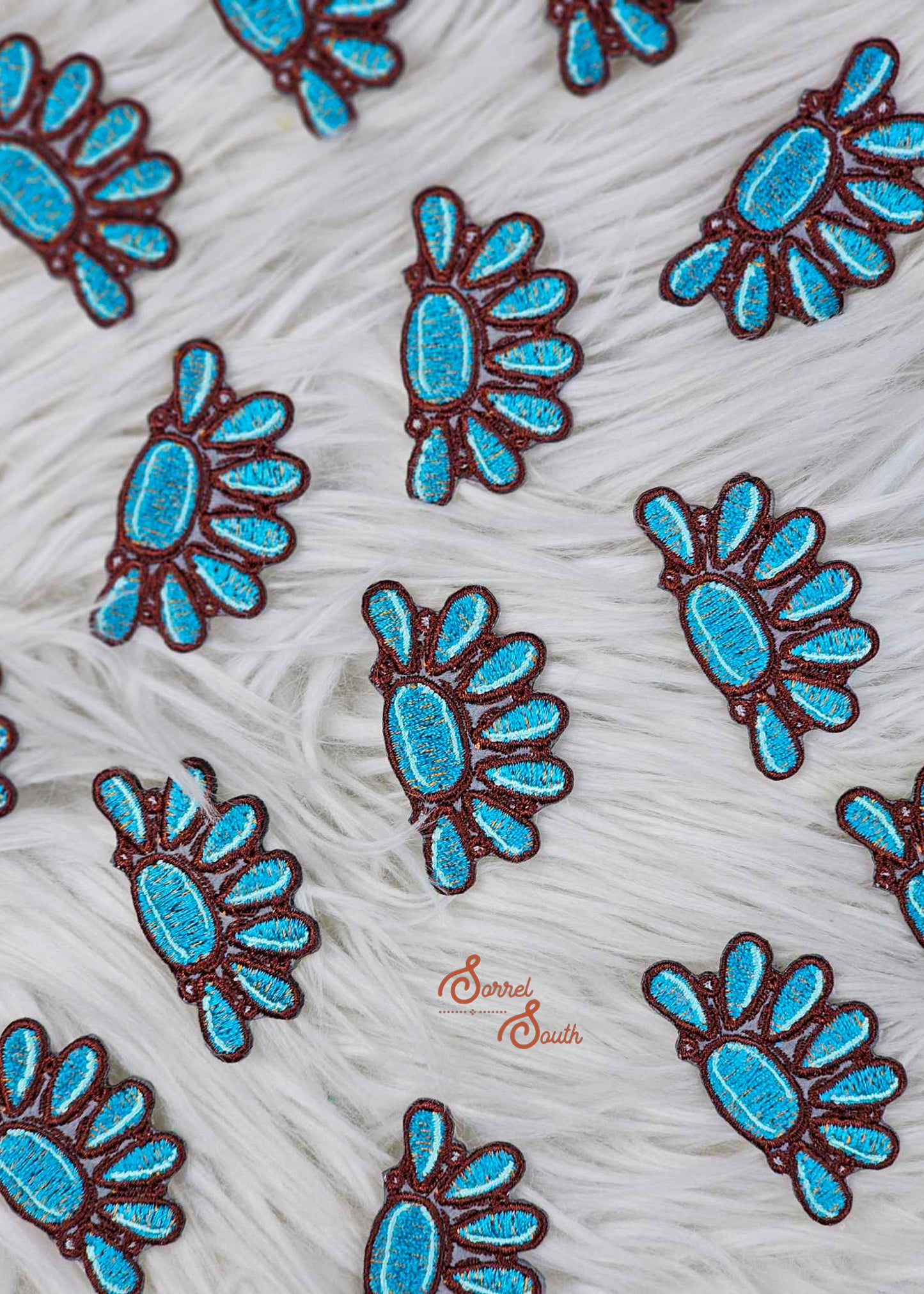 Half Turquoise Stone Patch adhesive patch Sorrel South