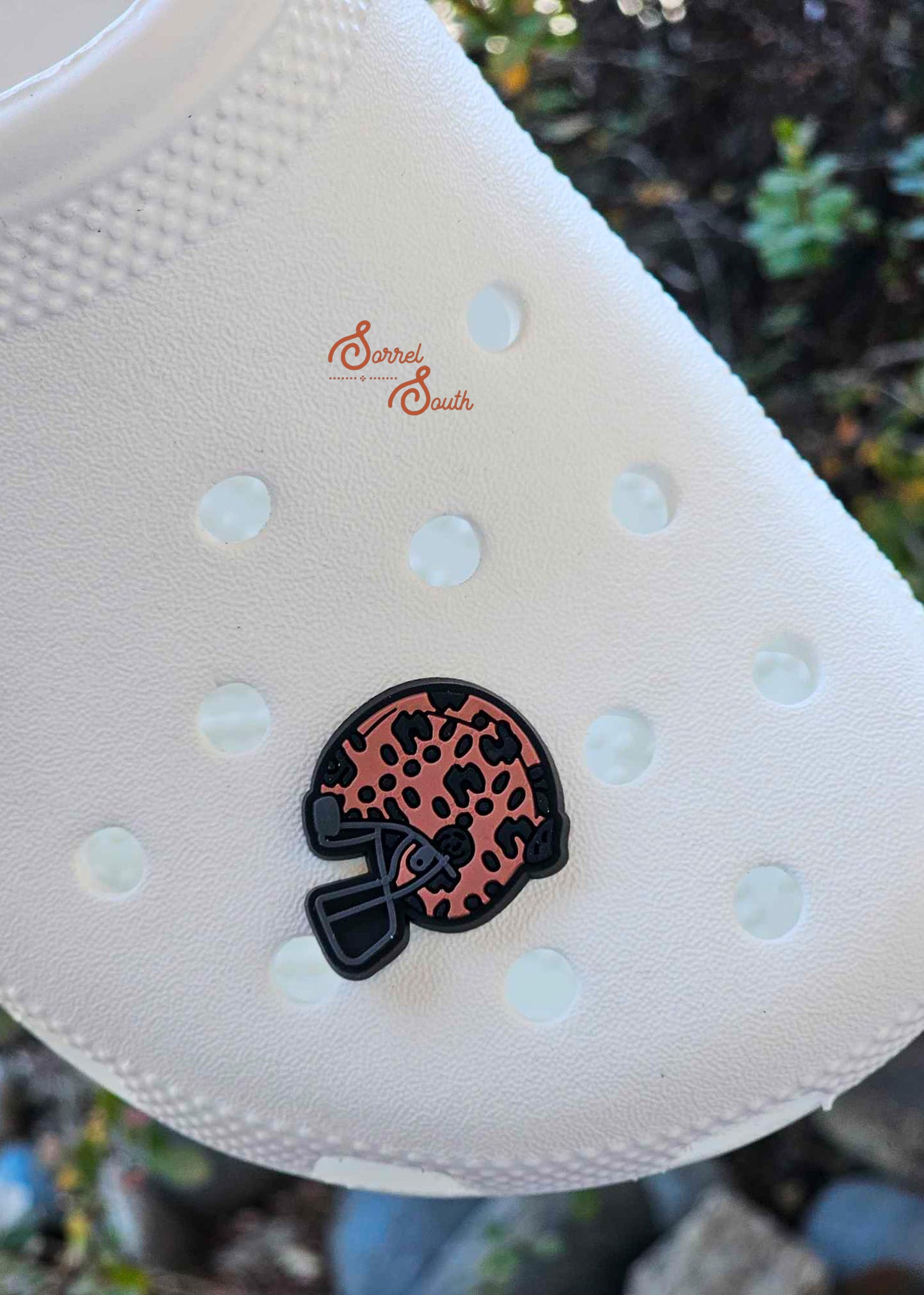 Leopard Football Helmet Shoe Charm shoe charm Sorrel South
