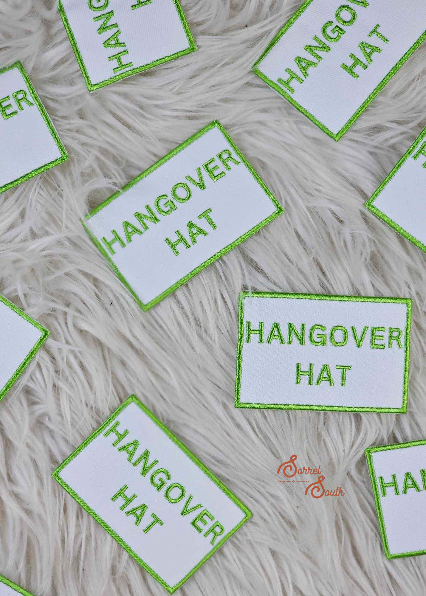 Lime Green Hangover Hat Patch adhesive patch Sorrel South