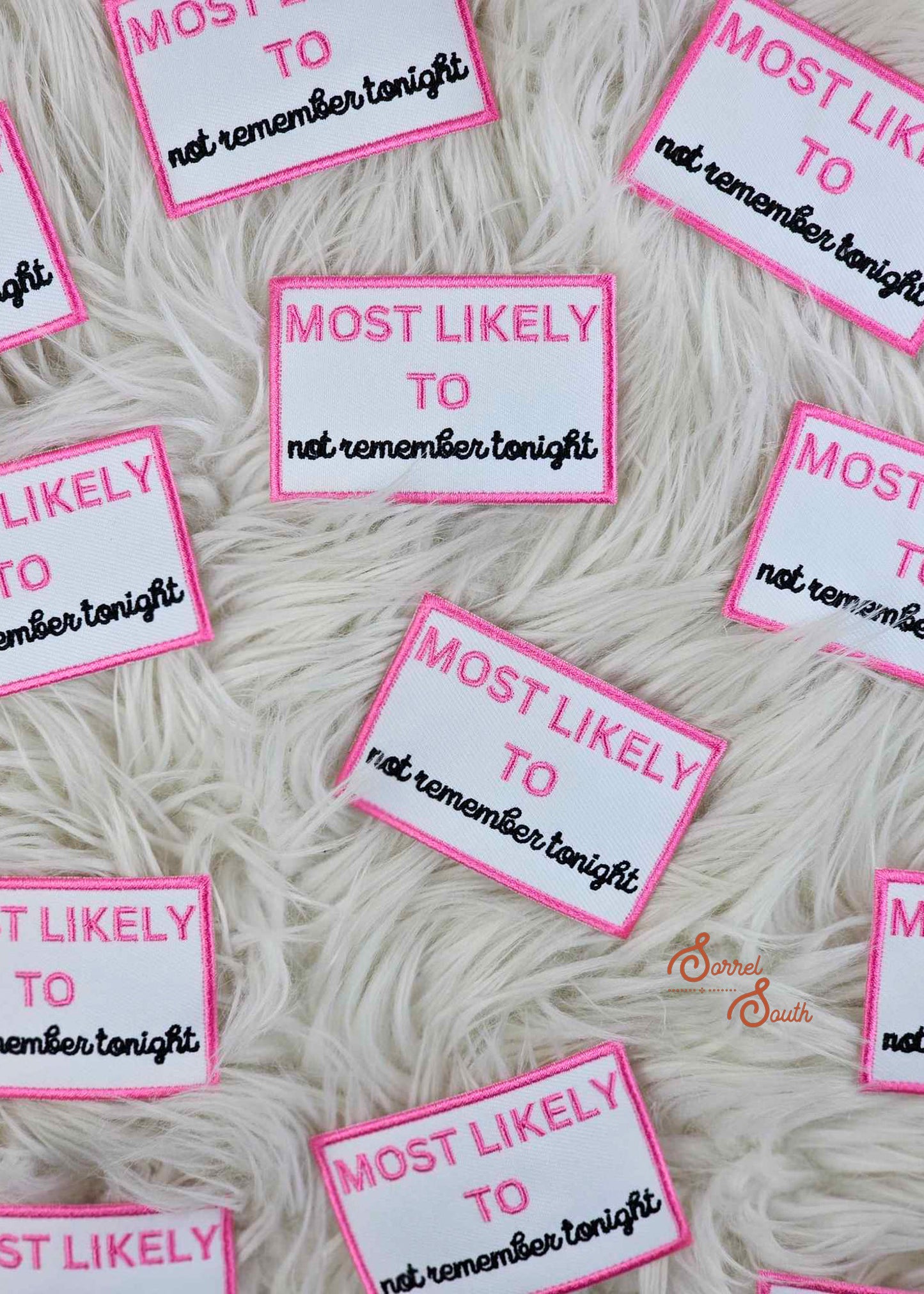 Not Remember Tonight Bachelorette Collection Patch, bridal party patches