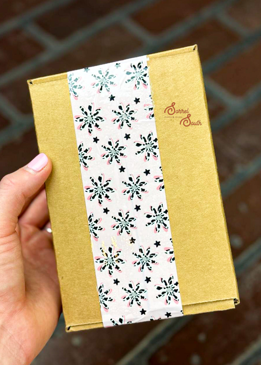 Pink Floral Cow Shipping Tape 2" x 110yard, boutique western shipping supplies