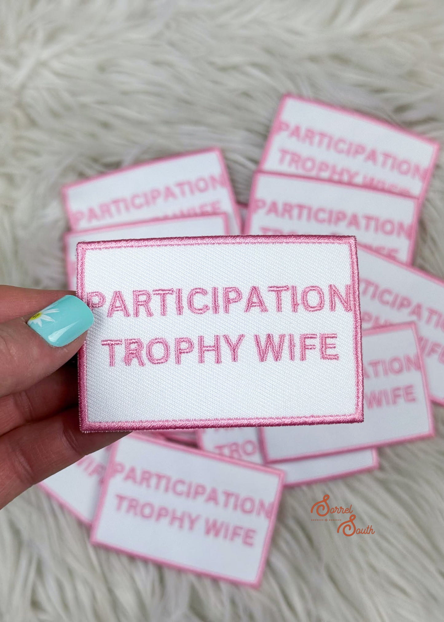 Pink Participation Trophy Wife Patch