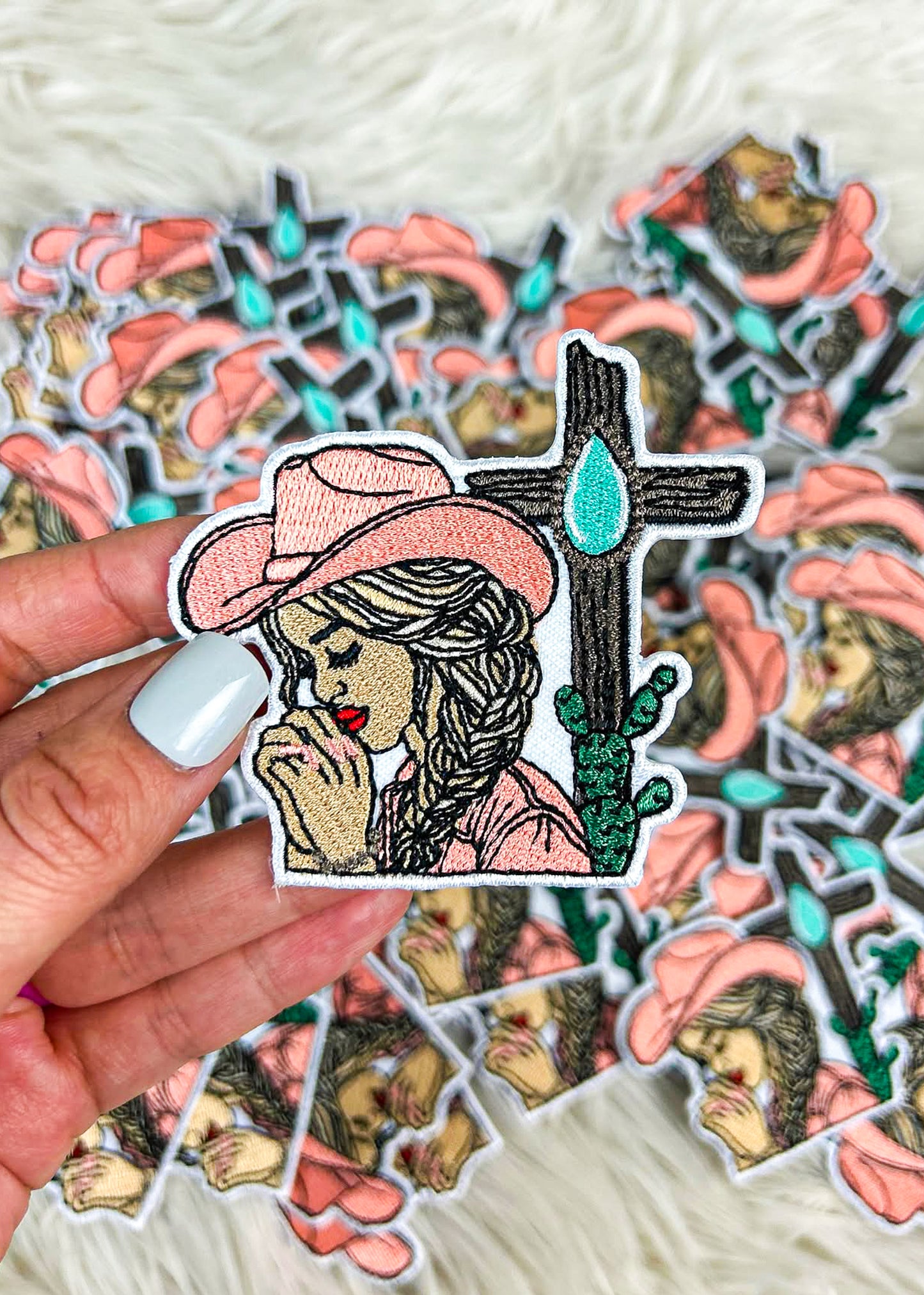 Praying Cowgirl Patch