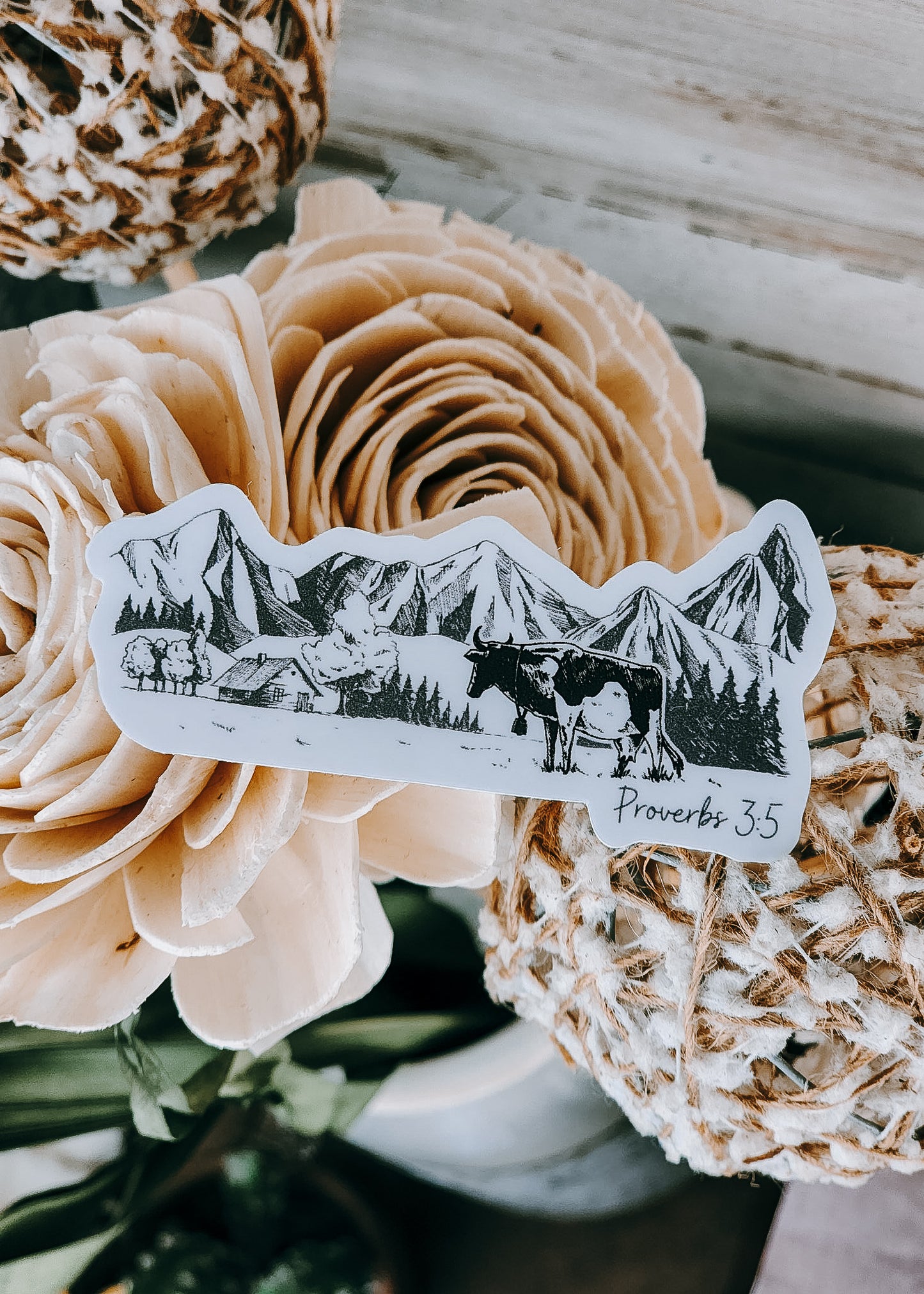 Proverbs 3:5 Sticker - Pack of 5 sticker Sorrel South