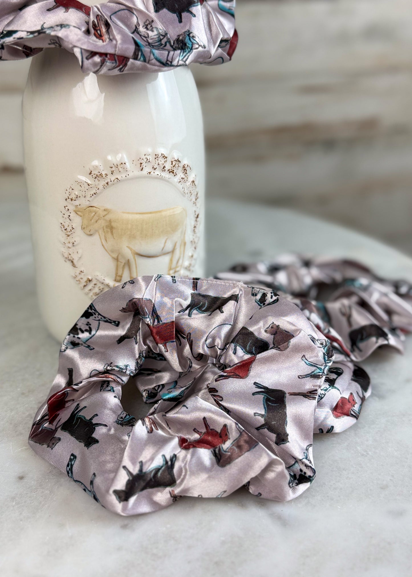Ranch Cattle Silky Scrunchie Scrunchie Sorrel South