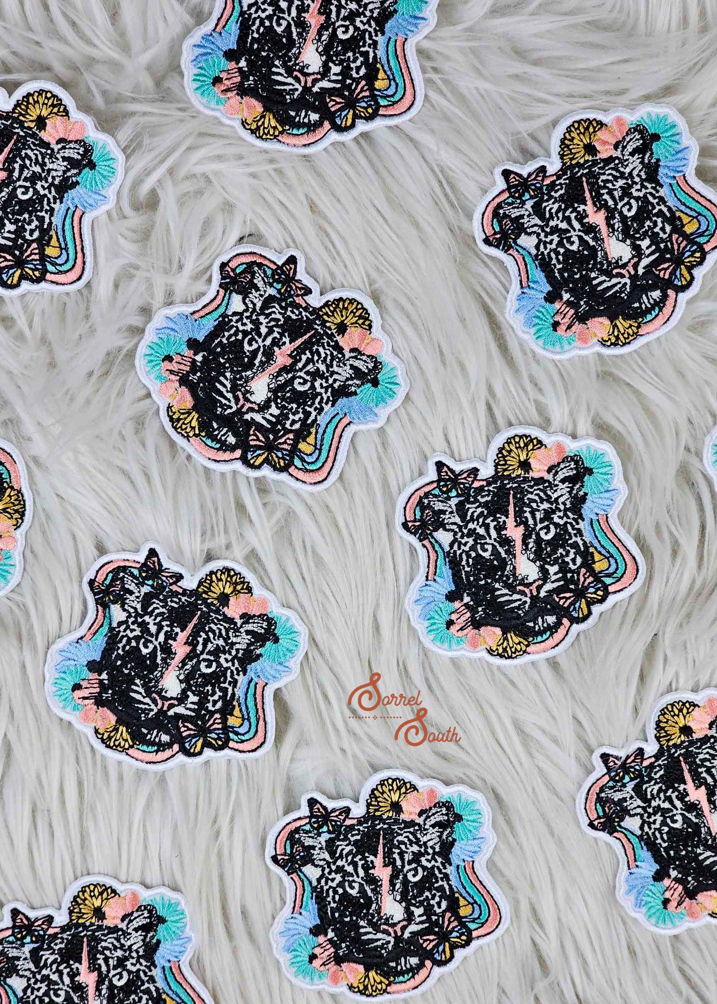 Retro Leopard Patch adhesive patch Sorrel South