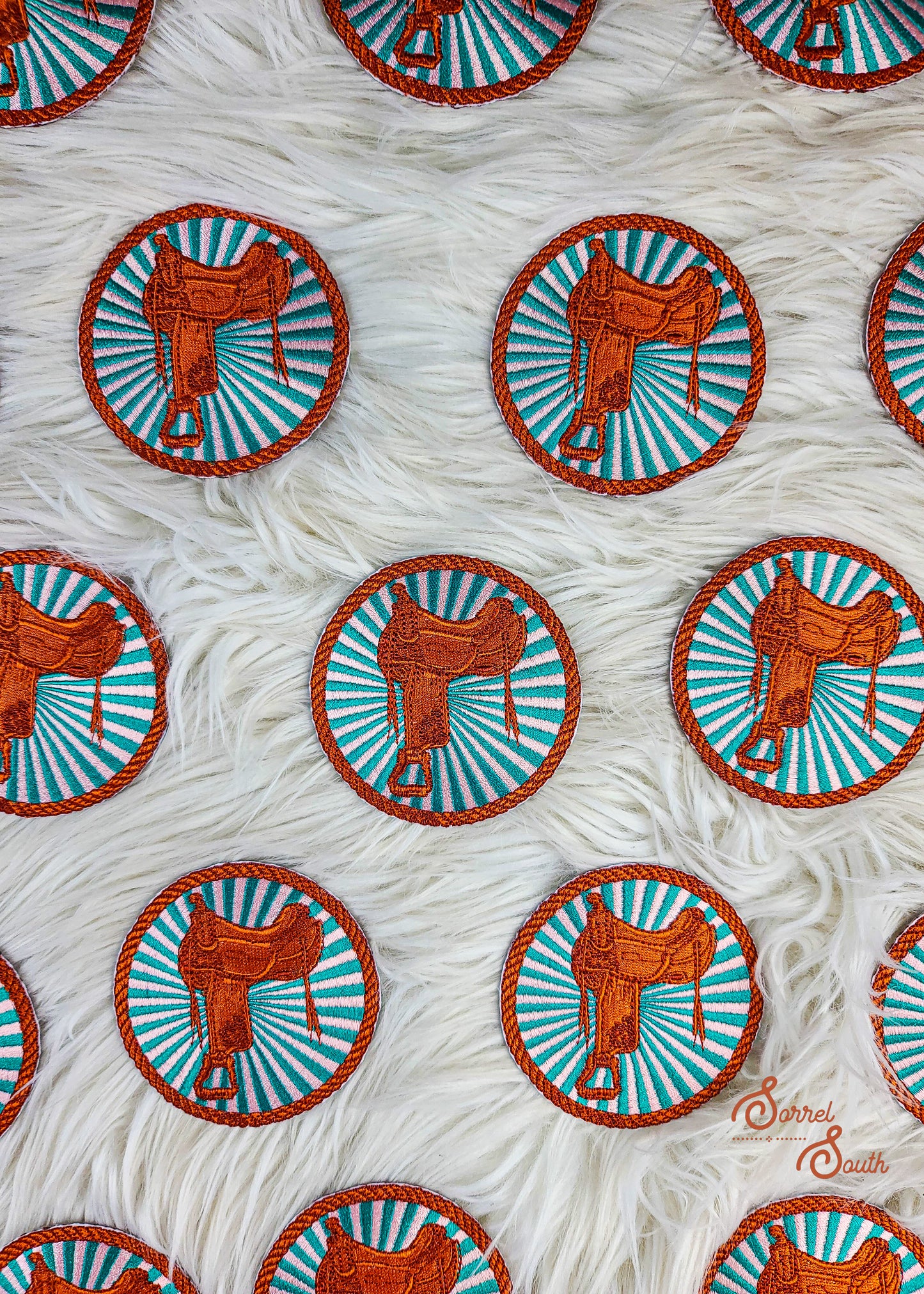 Saddle Sunburst Patch adhesive patch Sorrel South