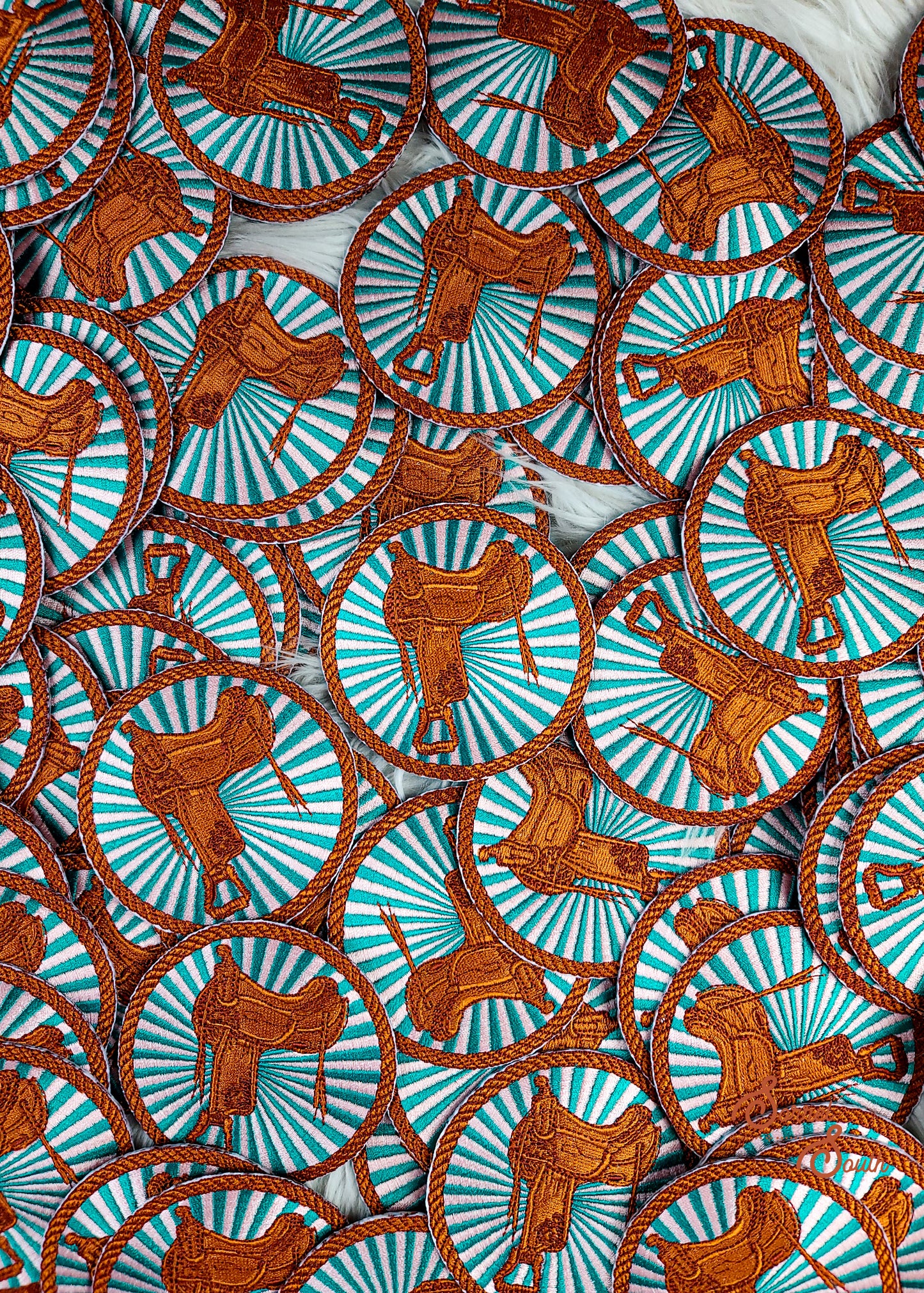 Saddle Sunburst Patch adhesive patch Sorrel South