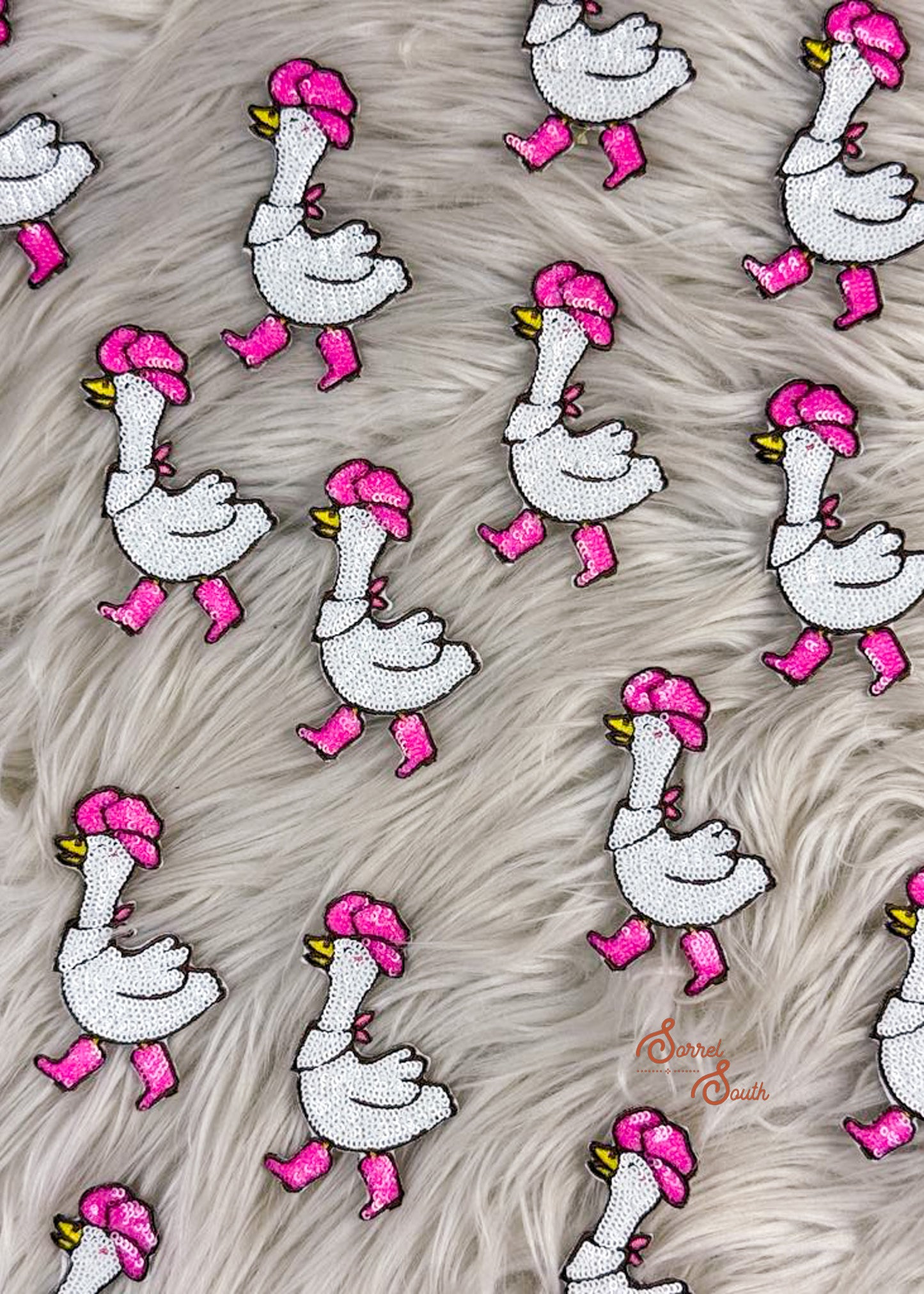 Sequin Sassy Goose Patch adhesive patch Sorrel South
