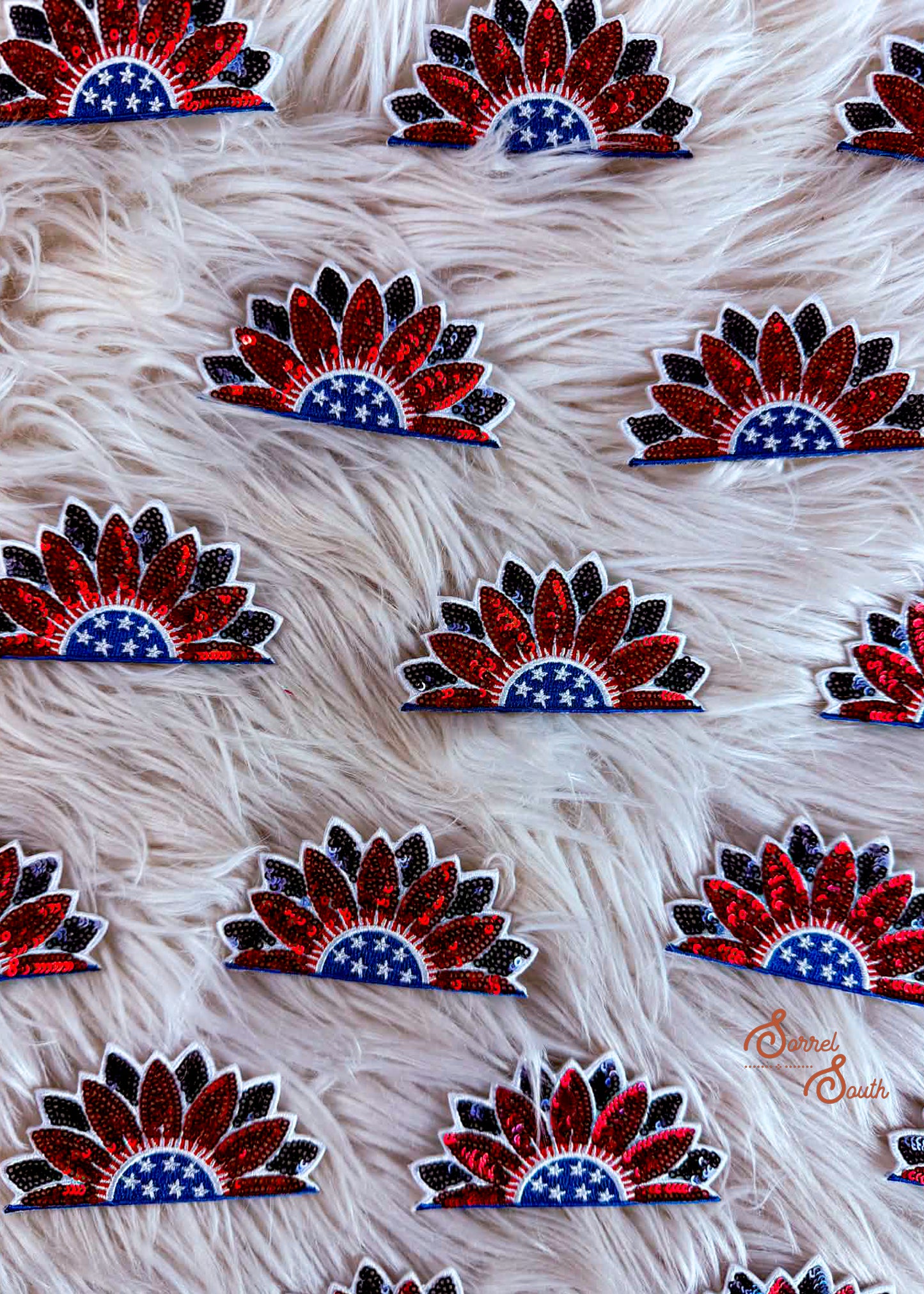 Sequin USA Daisy Patch adhesive patch Sorrel South
