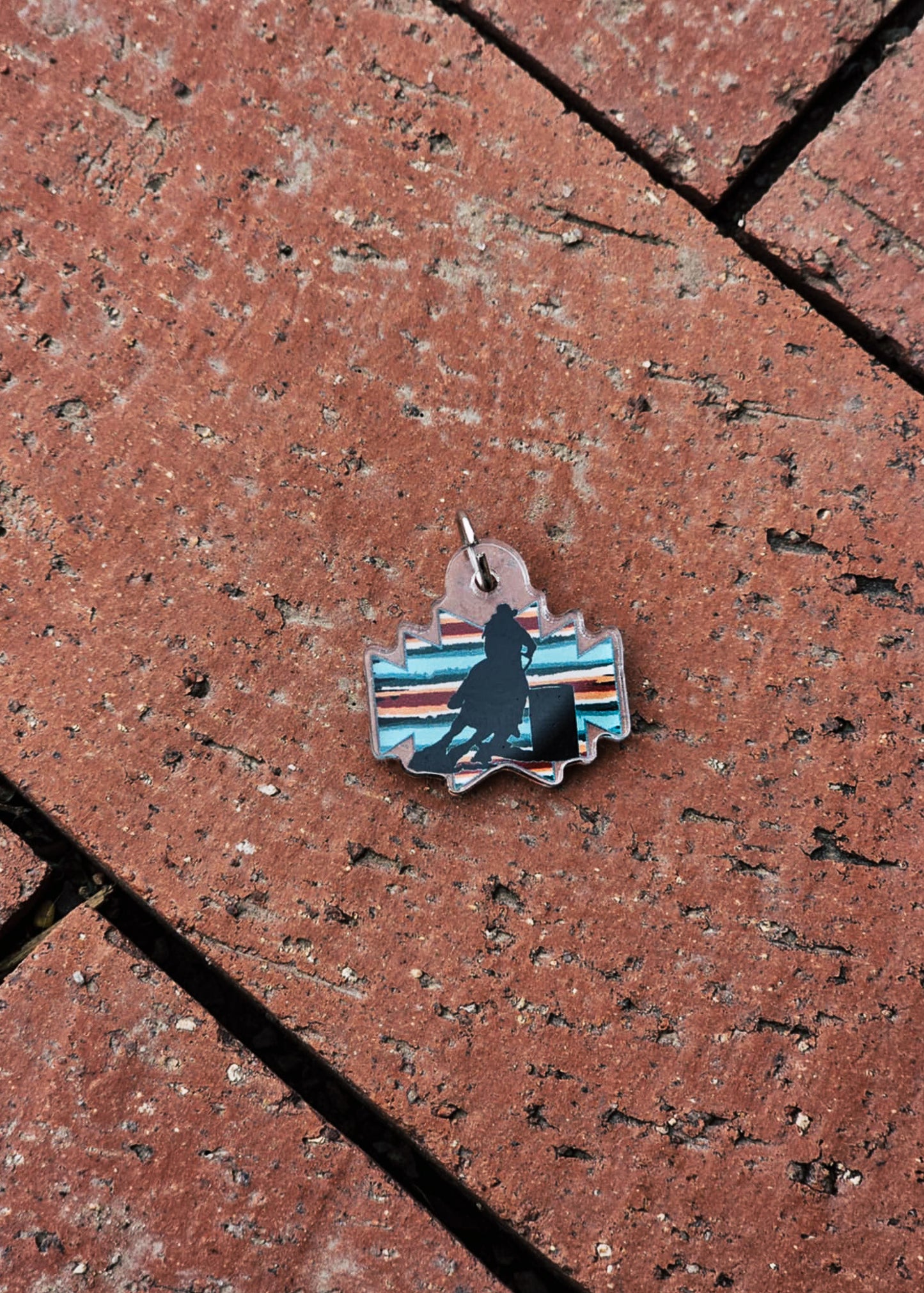 Serape Barrel Racer Charm