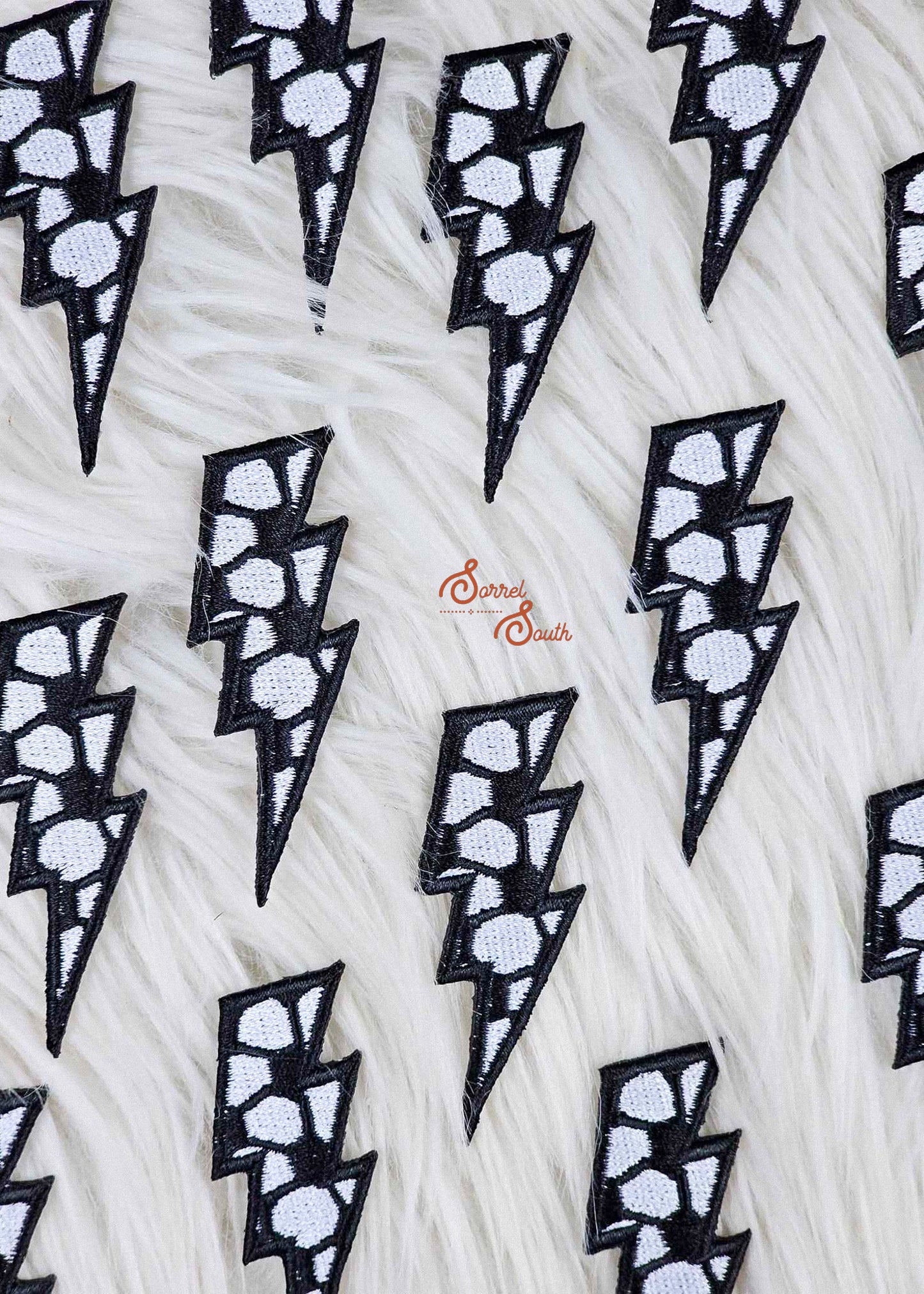 Soccer Lightning Bolt Patch adhesive patch Sorrel South