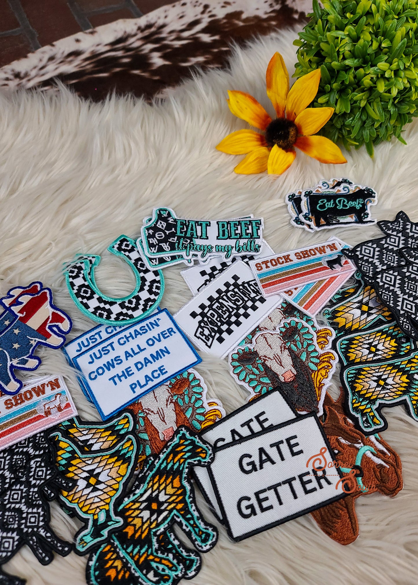 Stock Animal Patch Bundle Pack of 38 Patch Bundles Sorrel South