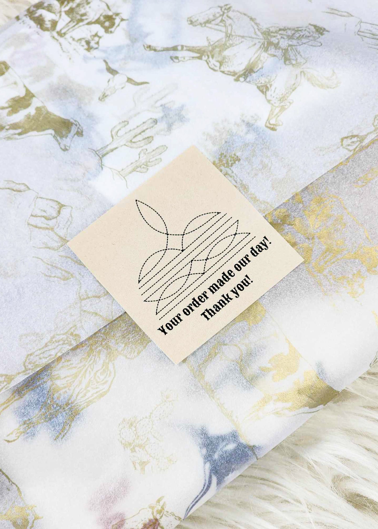 Tan Boot Stitch Package Sticker sticker Sorrel South