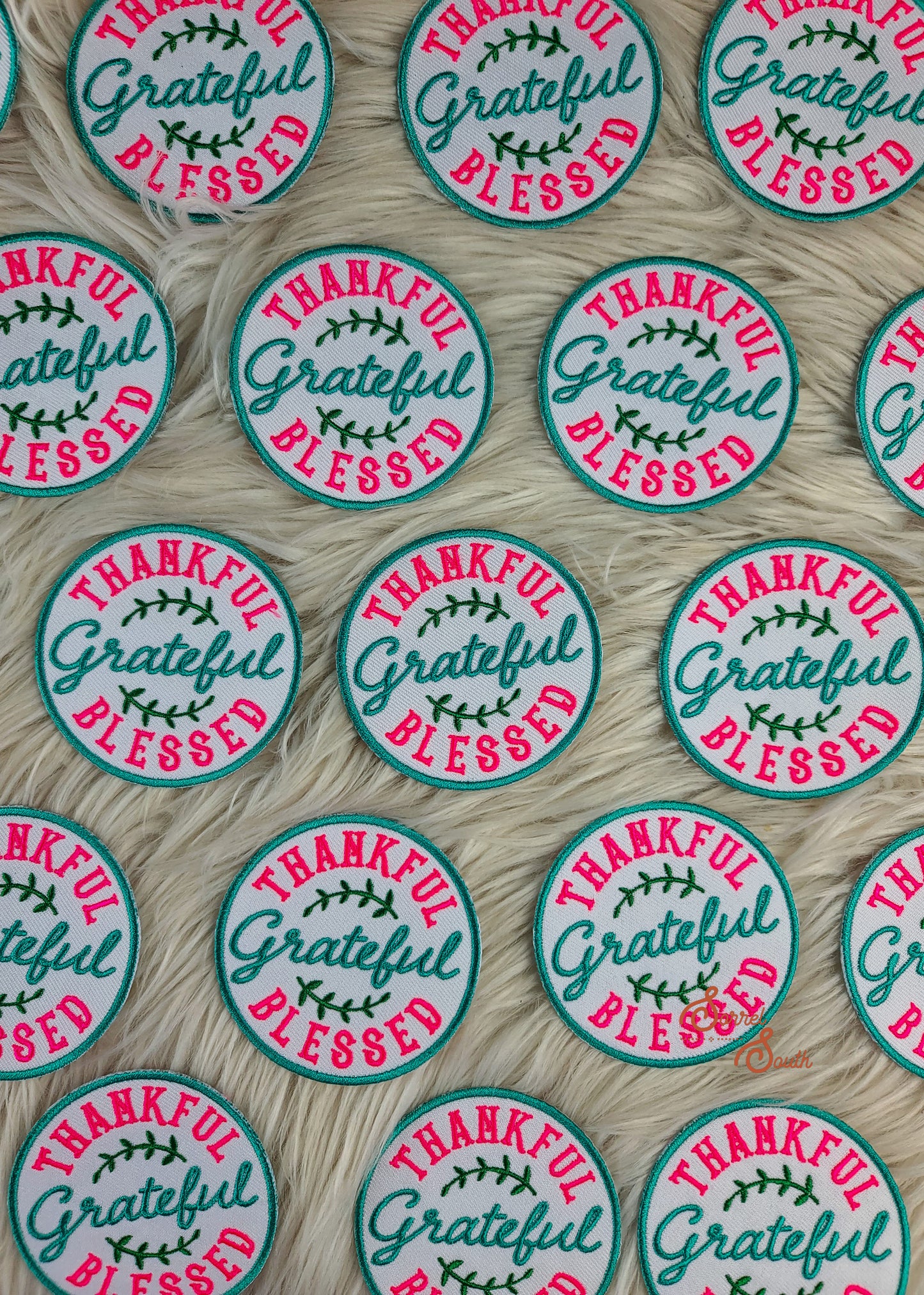 Thankful, Grateful Blessed Patch adhesive patch Sorrel South