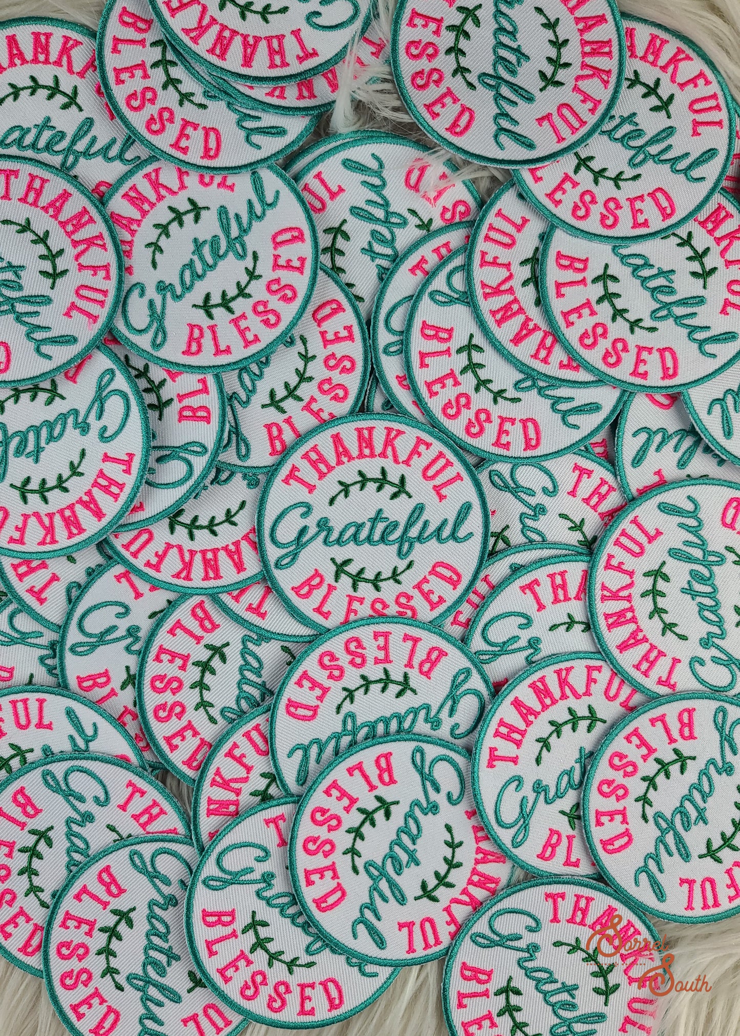 Thankful, Grateful Blessed Patch adhesive patch Sorrel South