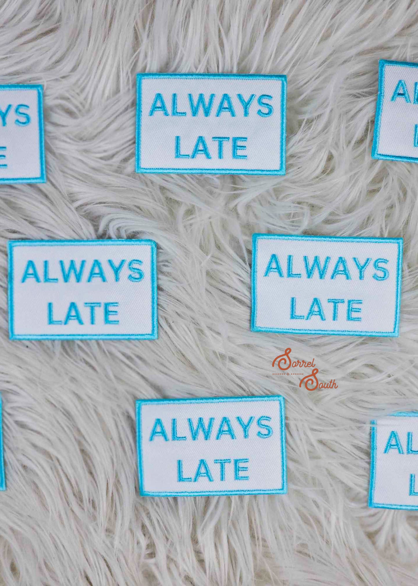 Turquoise Always Late Patch adhesive patch Sorrel South