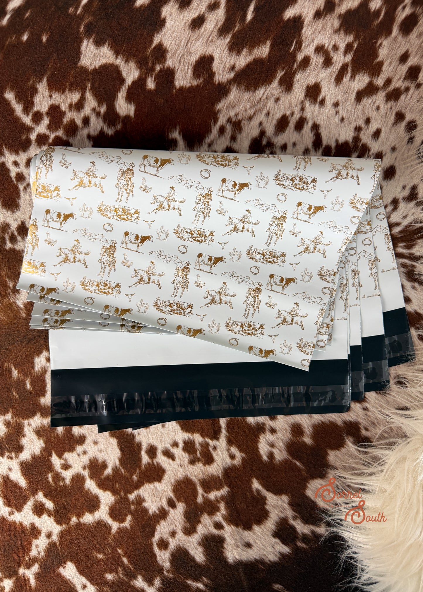 10" x 13" Vintage Western Poly Mailers